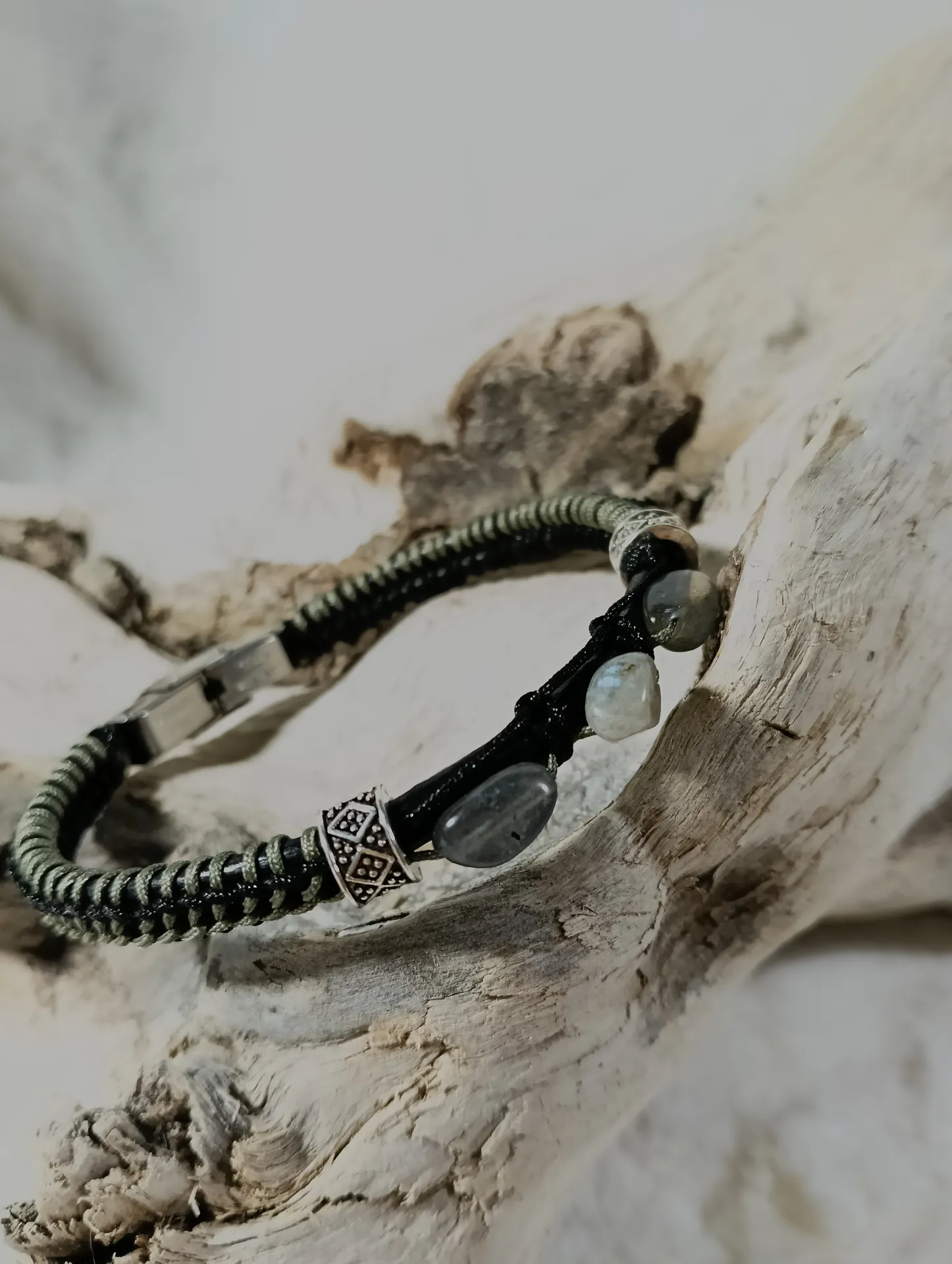 Pulsera hombre/unisex labradorita 