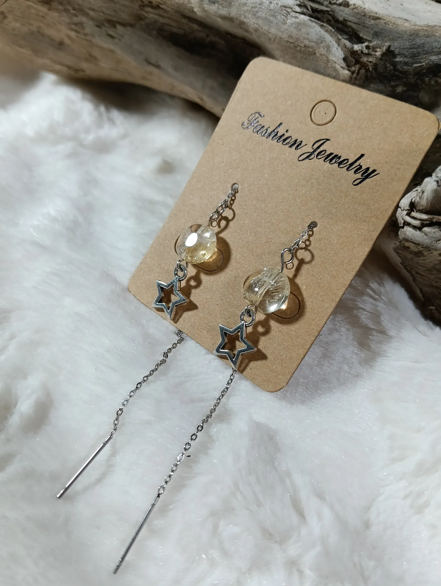 Pendientes cuarzo citrino - Imagen 2