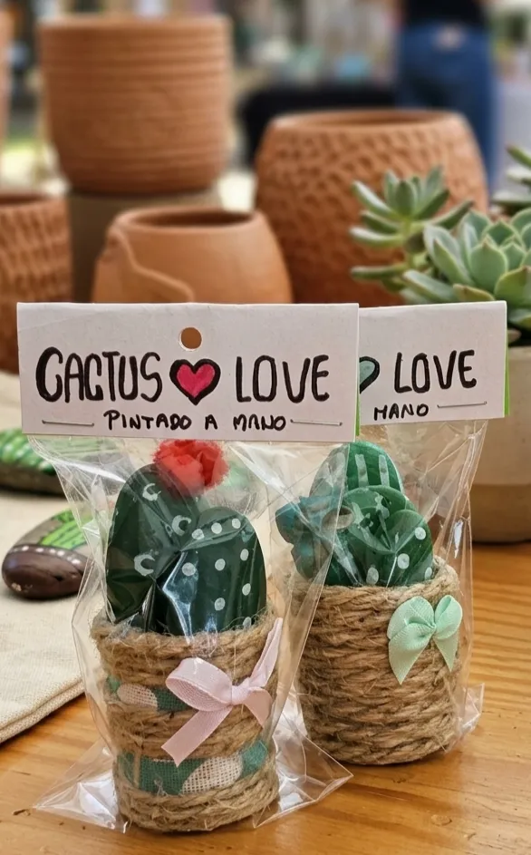 Mini Cactus "Cactus Love" - Regalo con Mensaje - Imagen 2