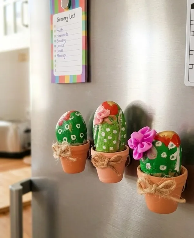 Set de 3 Mini Cactus Imán - Colección "Cactus Love" - Imagen 3