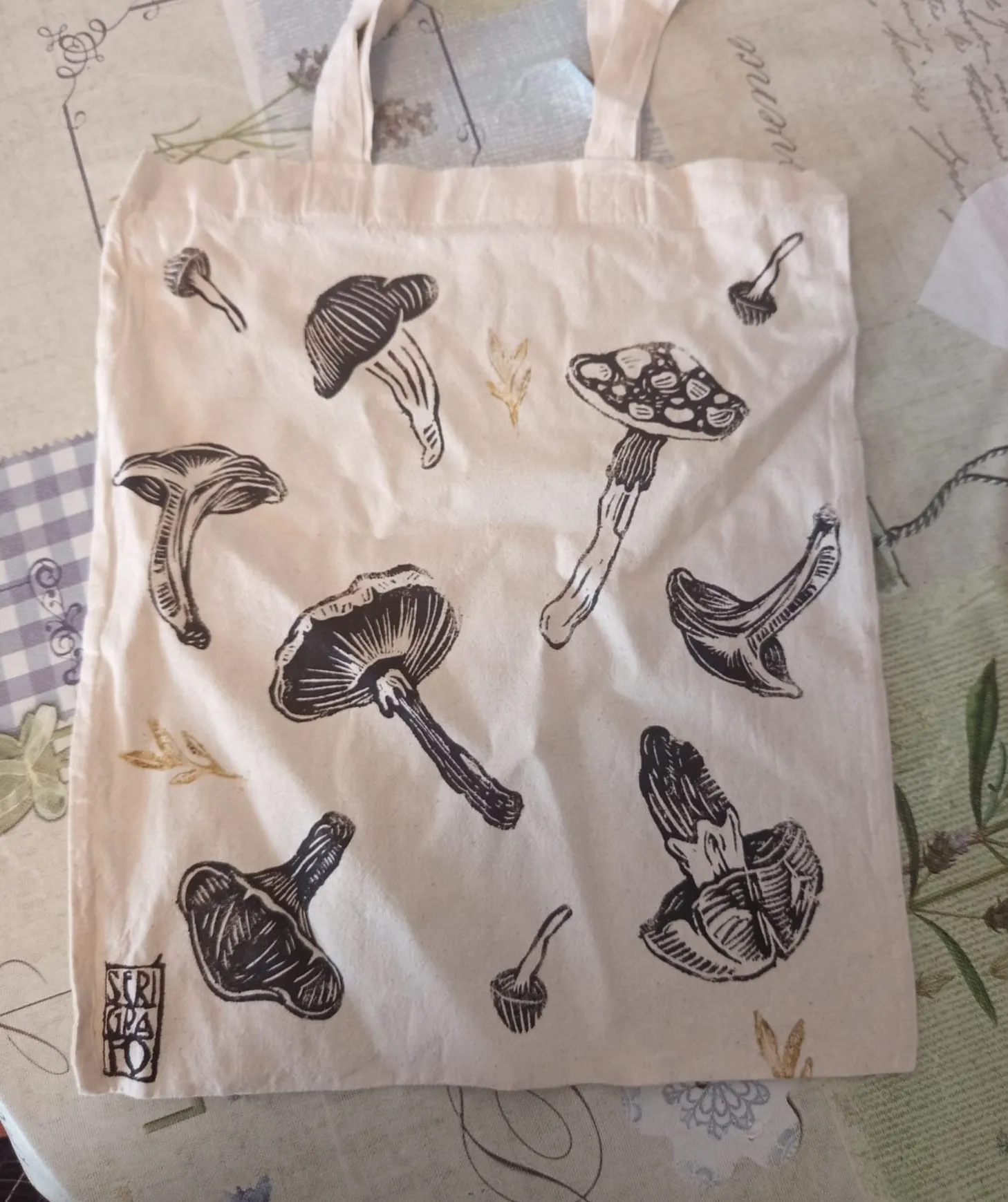 Totebags estampadas a mano