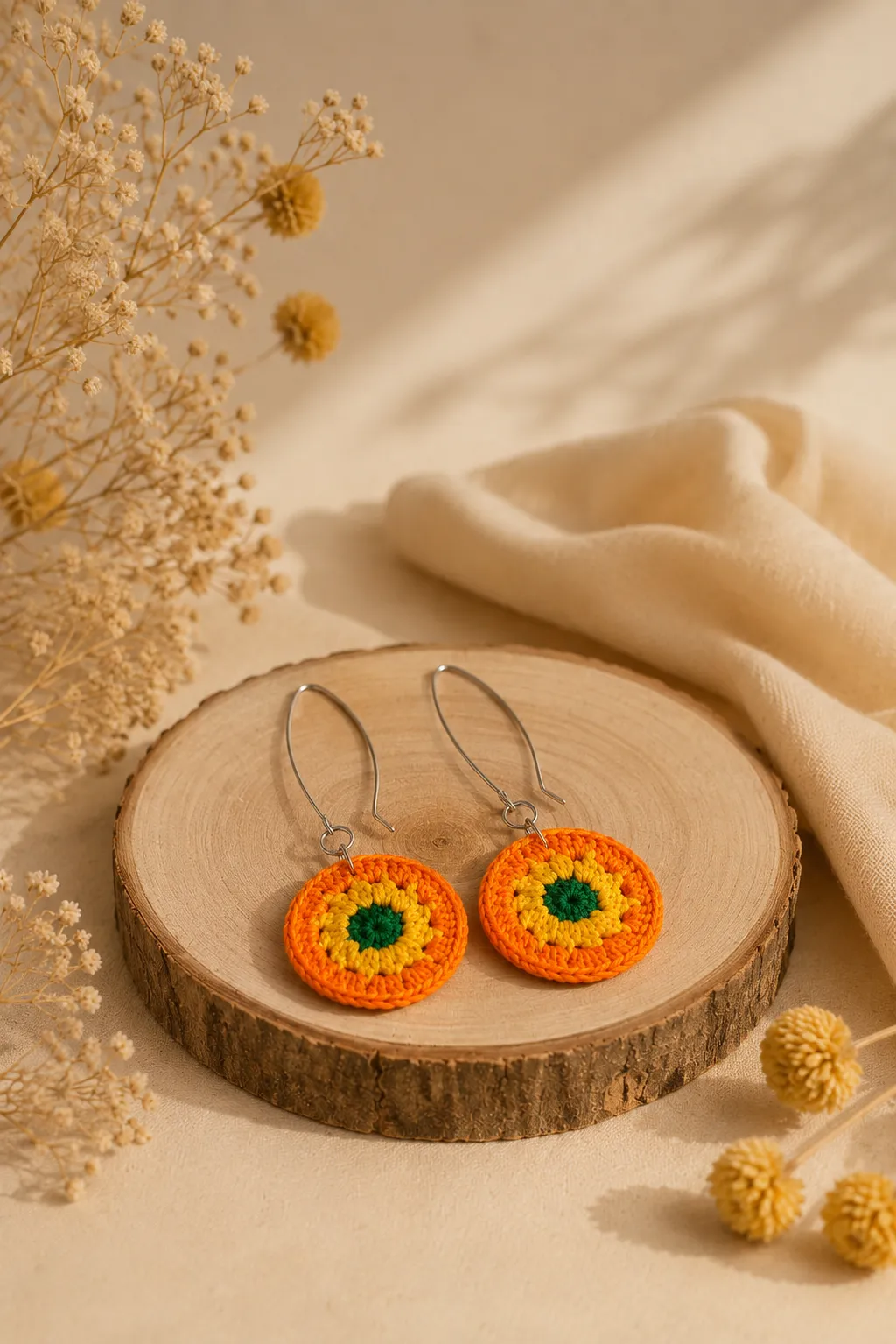 Pendientes círculos de sol - Imagen 2