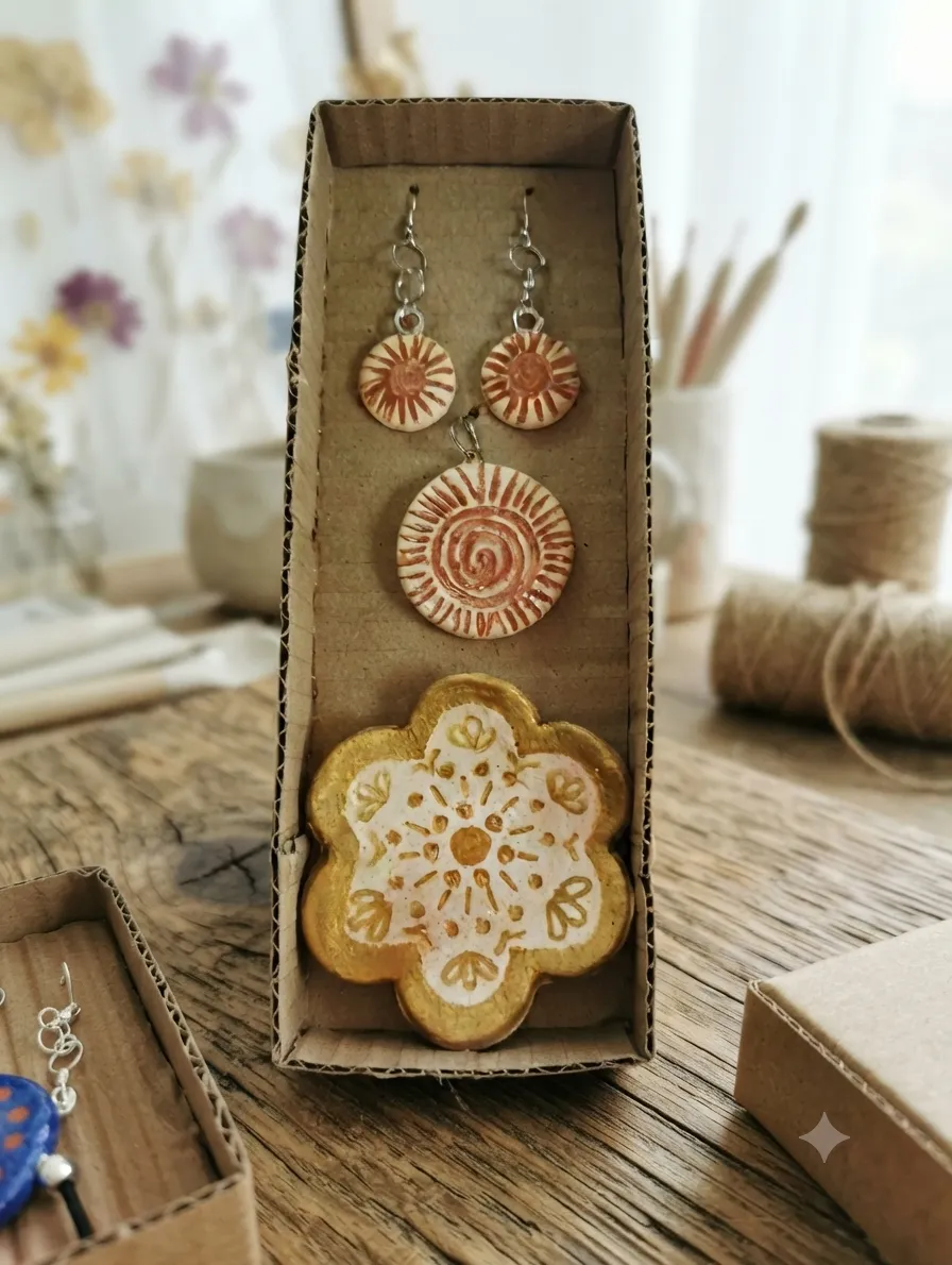 Caja Regalo "Esencia Artesanal" – Set de Colgante y Detalles Únicos - Imagen 2