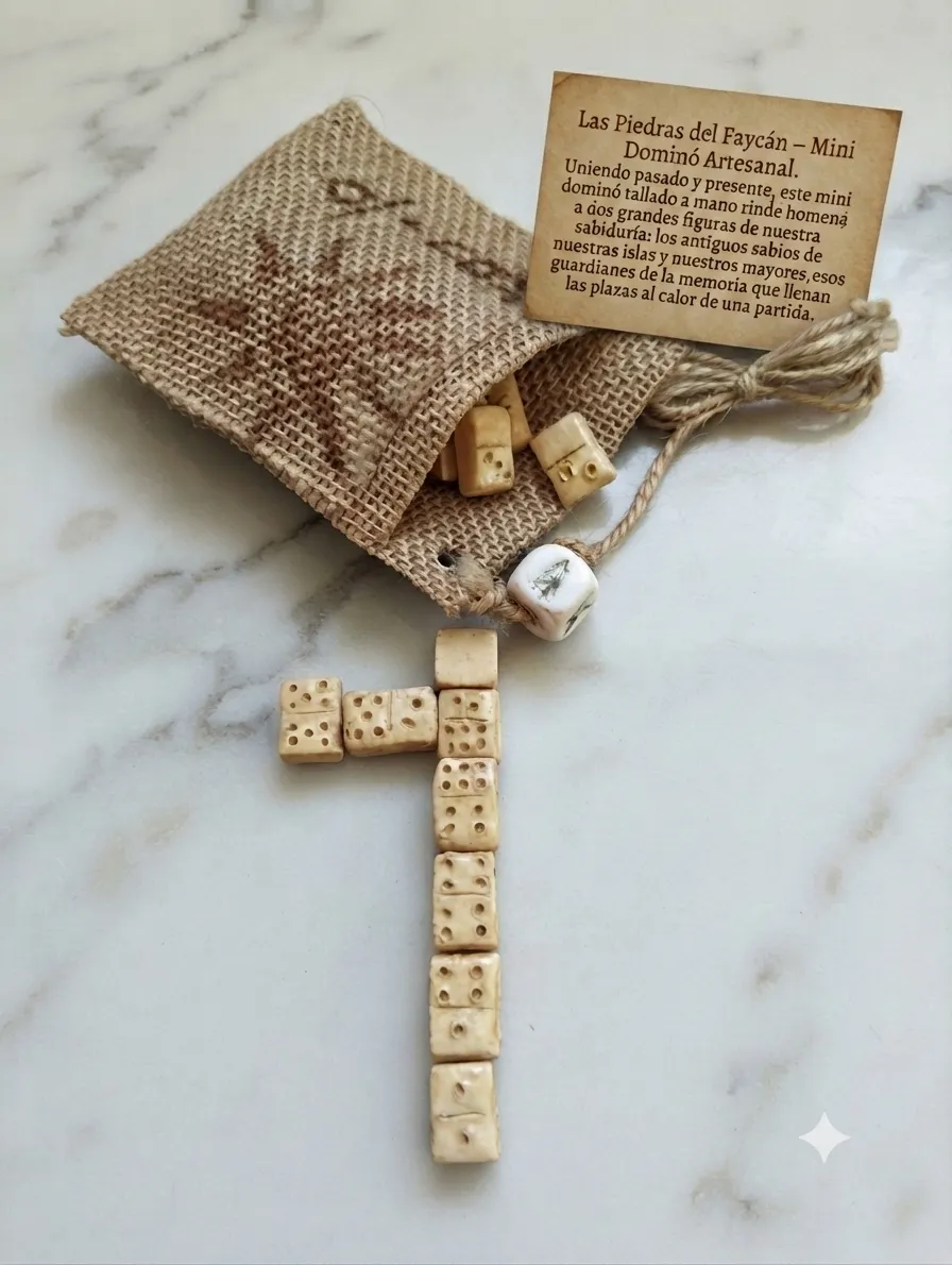 Mini Dominó Artesanal Las Piedras del Faycán – Edición en Arcilla al Aire - Imagen 2