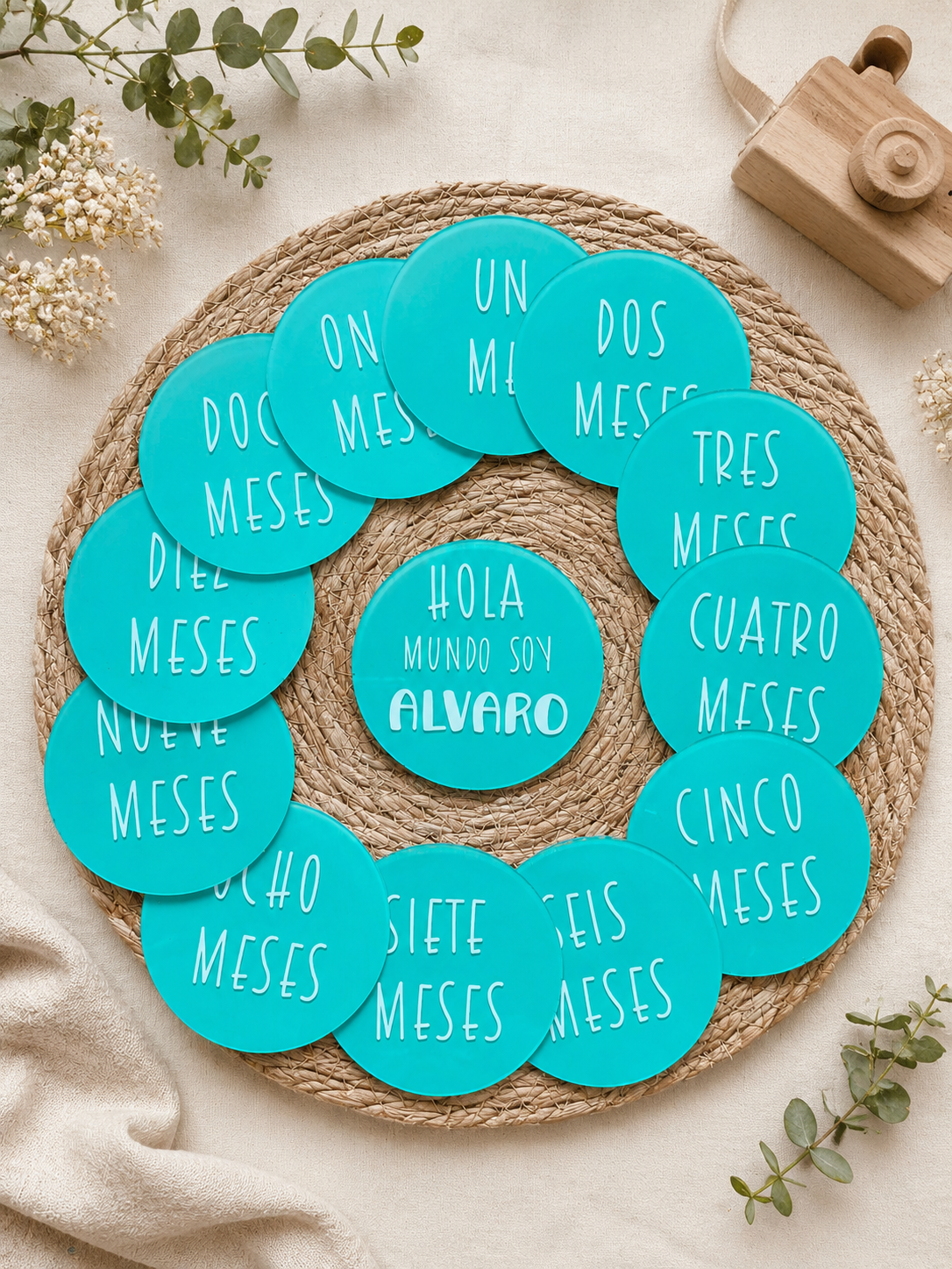 Esferas cumplemes recién nacido