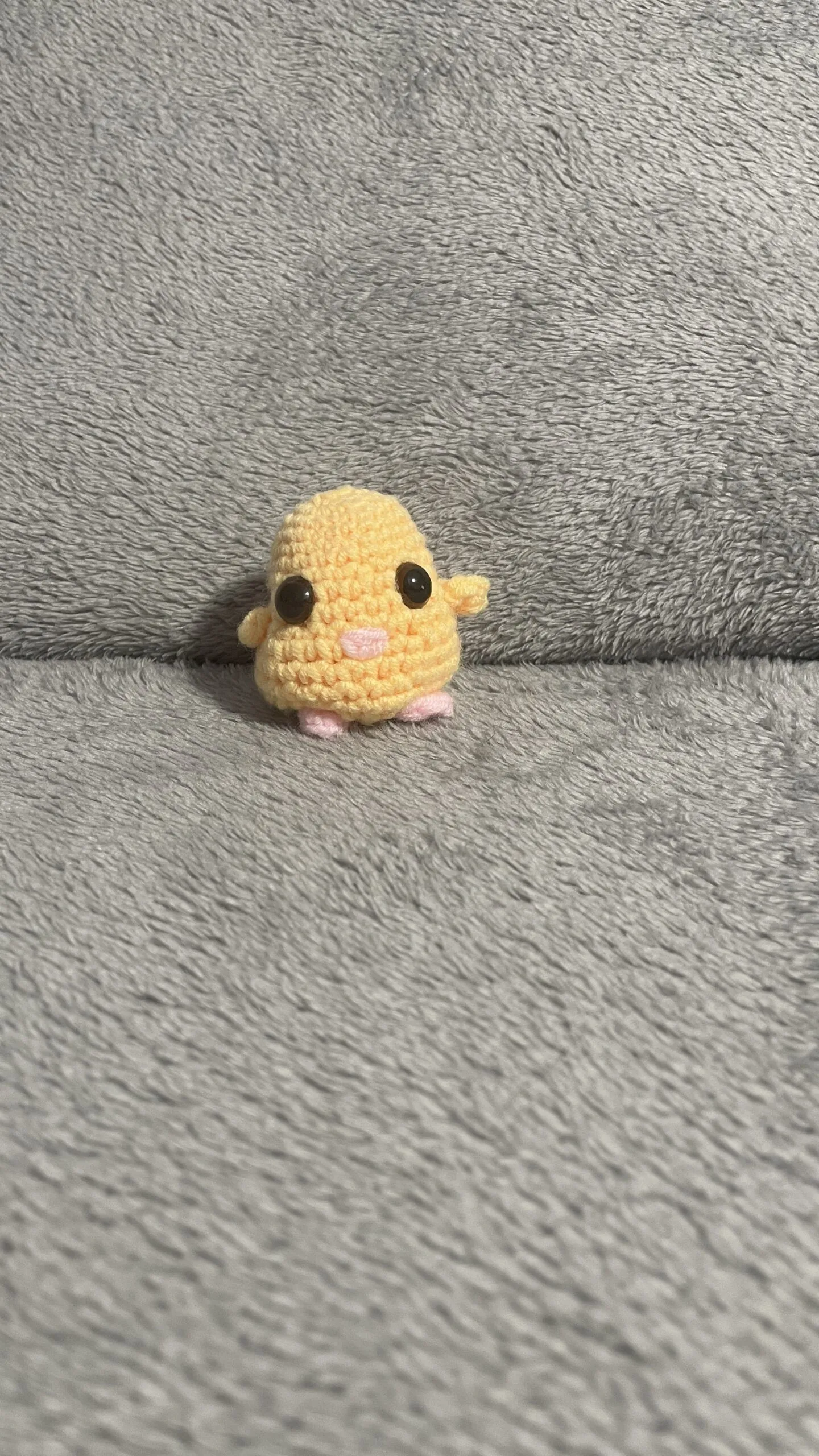 Pollito a crochet hecho a mano