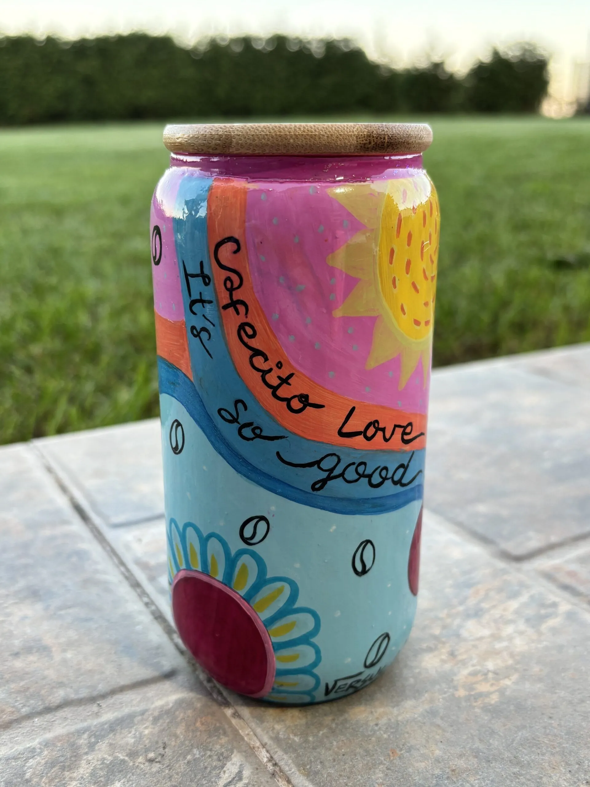Vaso de Cristal: Cafecito Love - Imagen 3