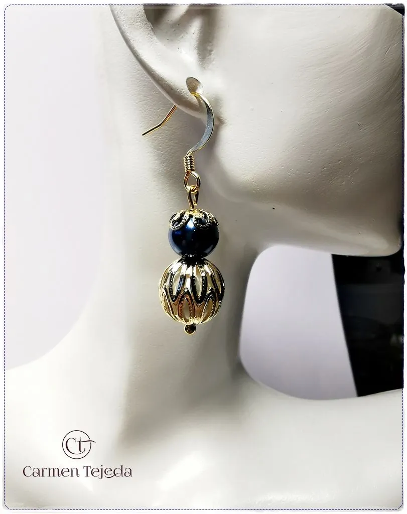 Pendientes perlas cristal