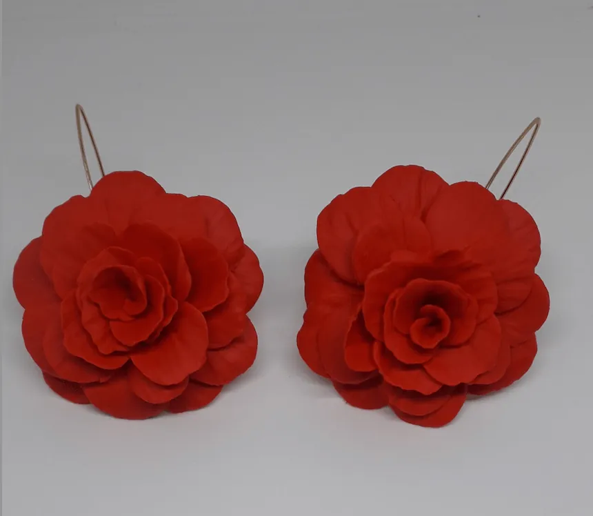 Rosas rojo seda