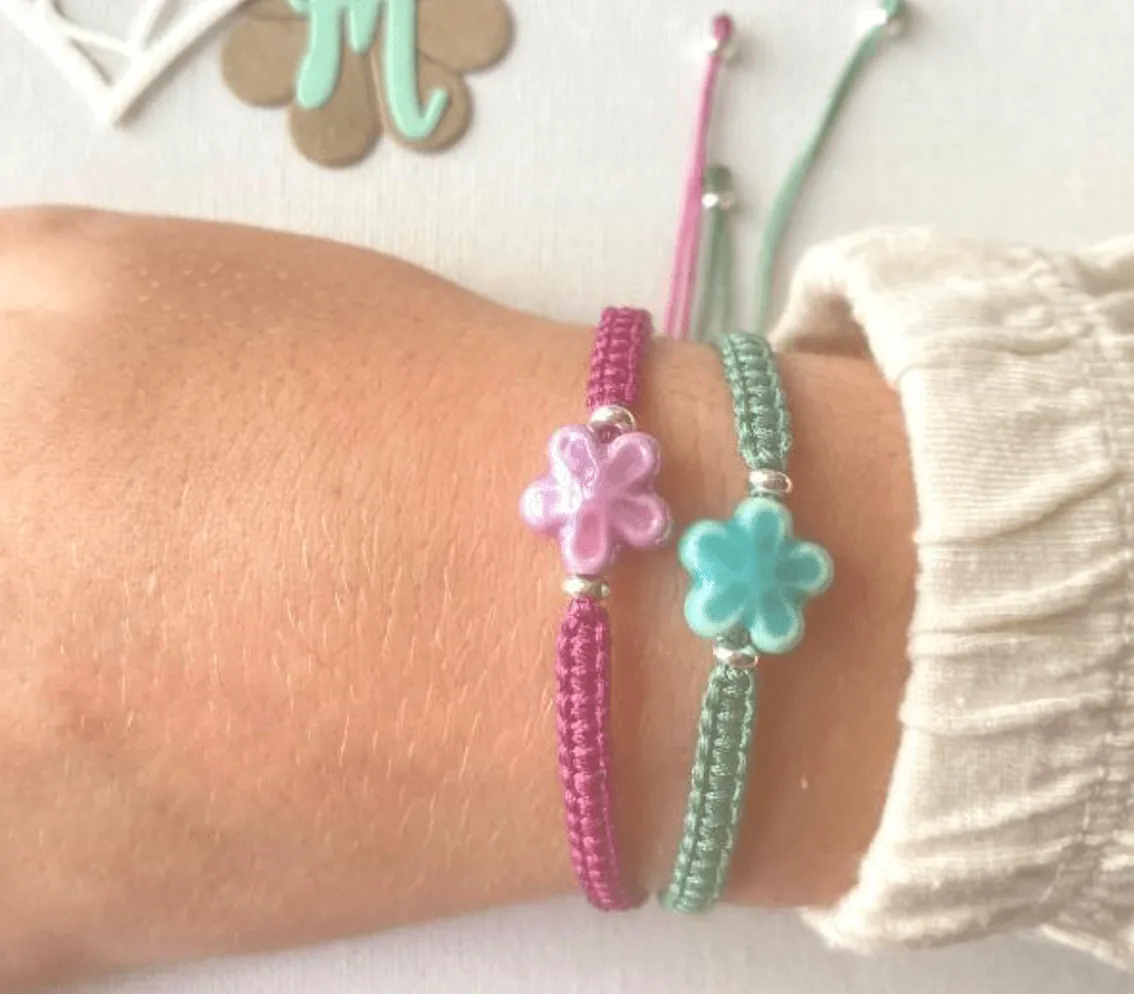 Pulseras de macramé personalizables