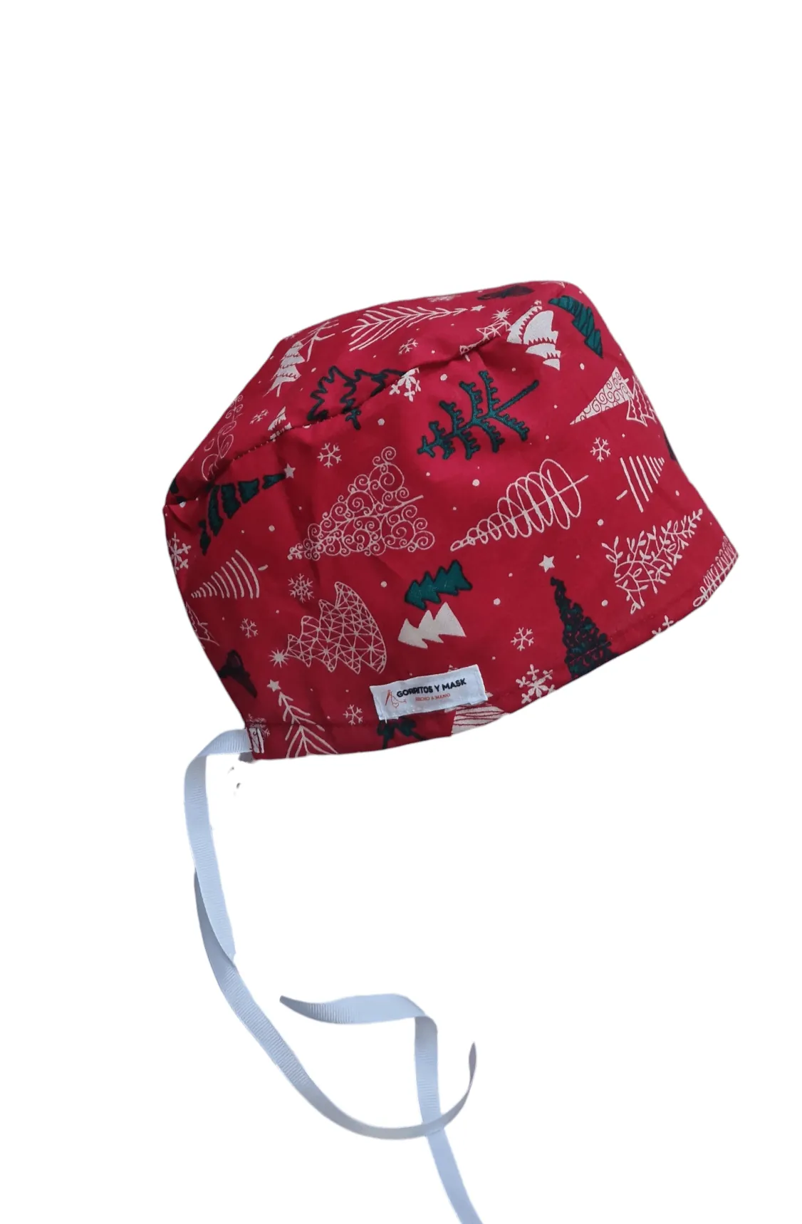 Gorro quirúrgico navideño
