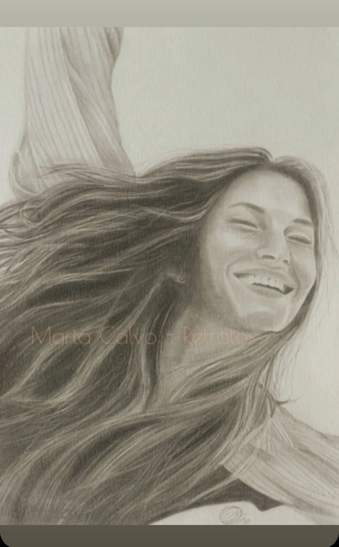 Dibujo a grafito "Libertad"