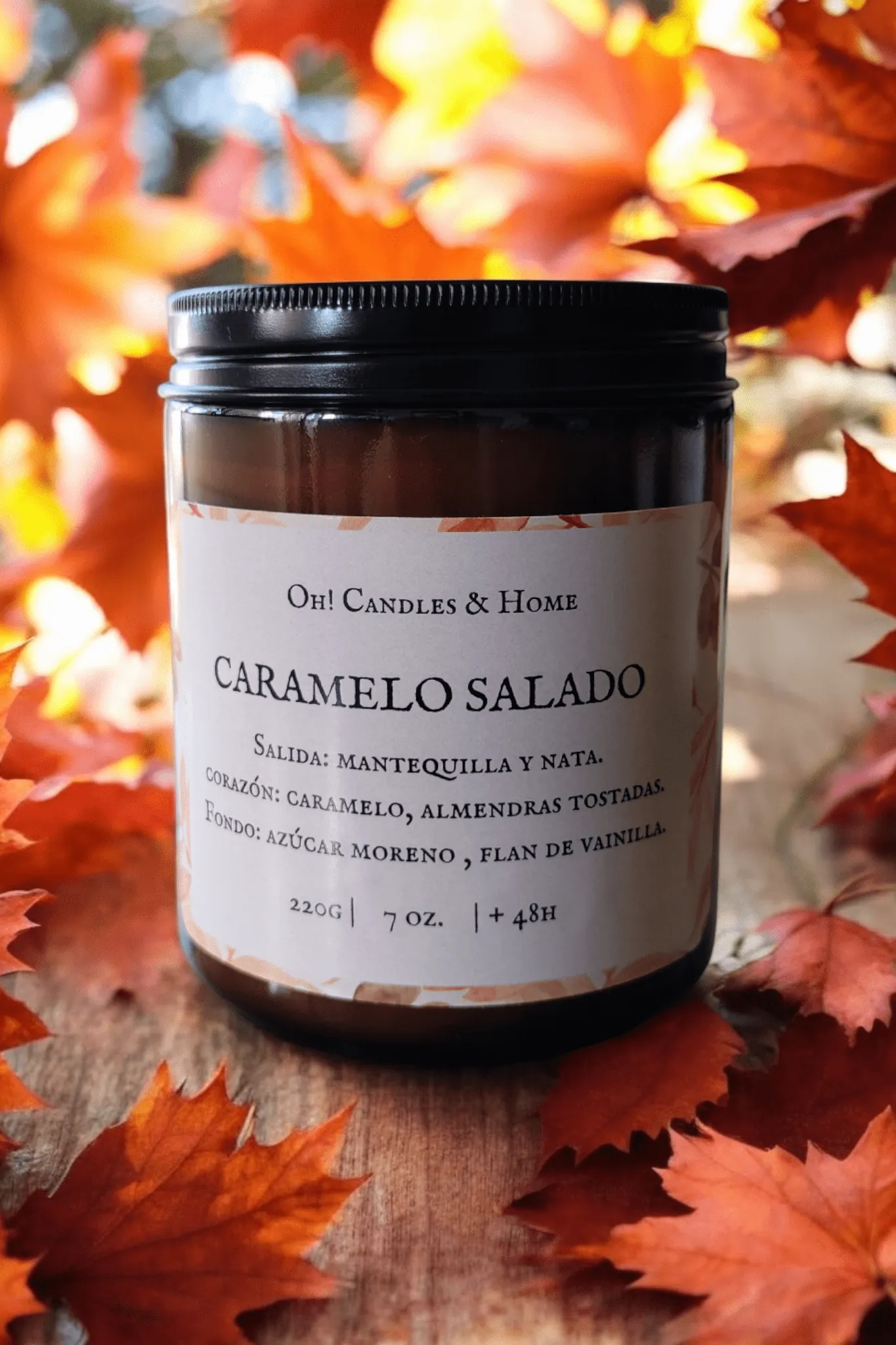 Vela colección otoño Fragancia Caramelo Salado