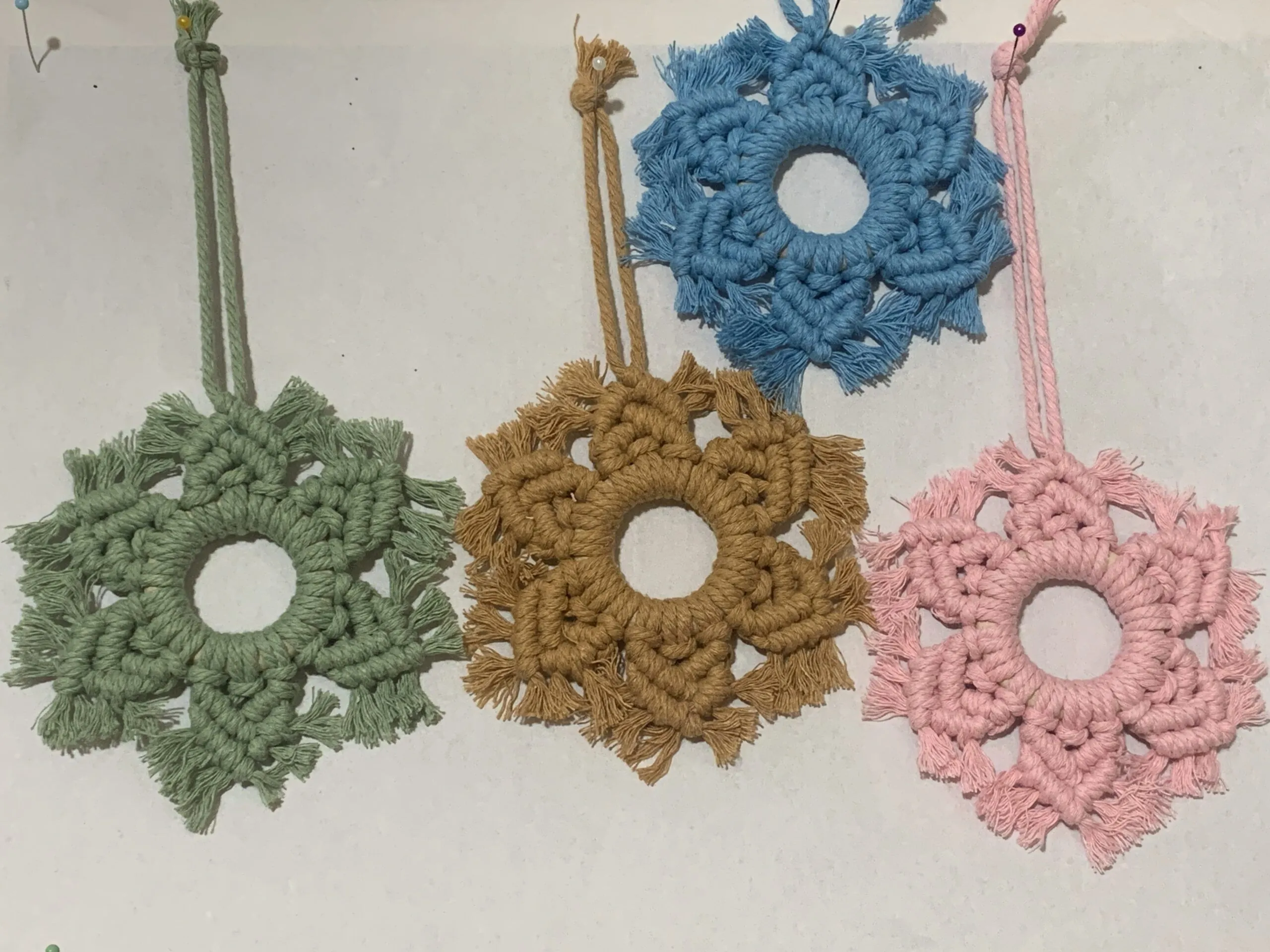 Adorno de macramé para árbol (Estrella) - Imagen 2