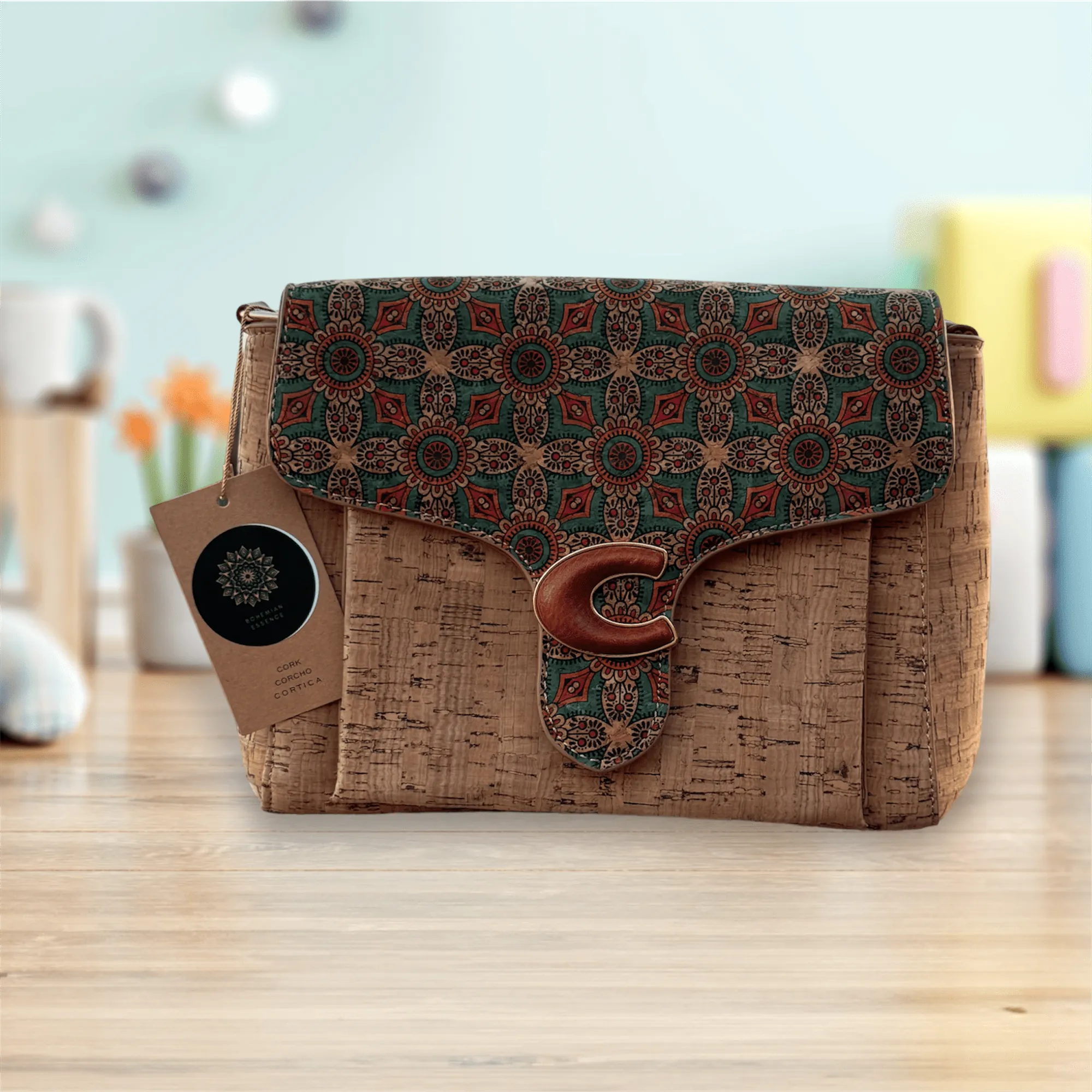 Bolso de mano broche C