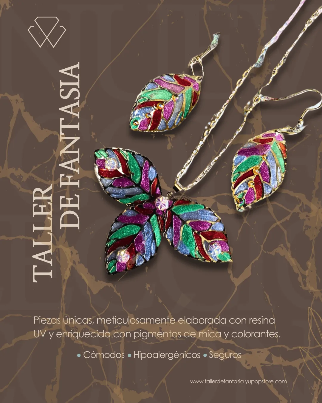 Collar y pendientes Colección Claudia