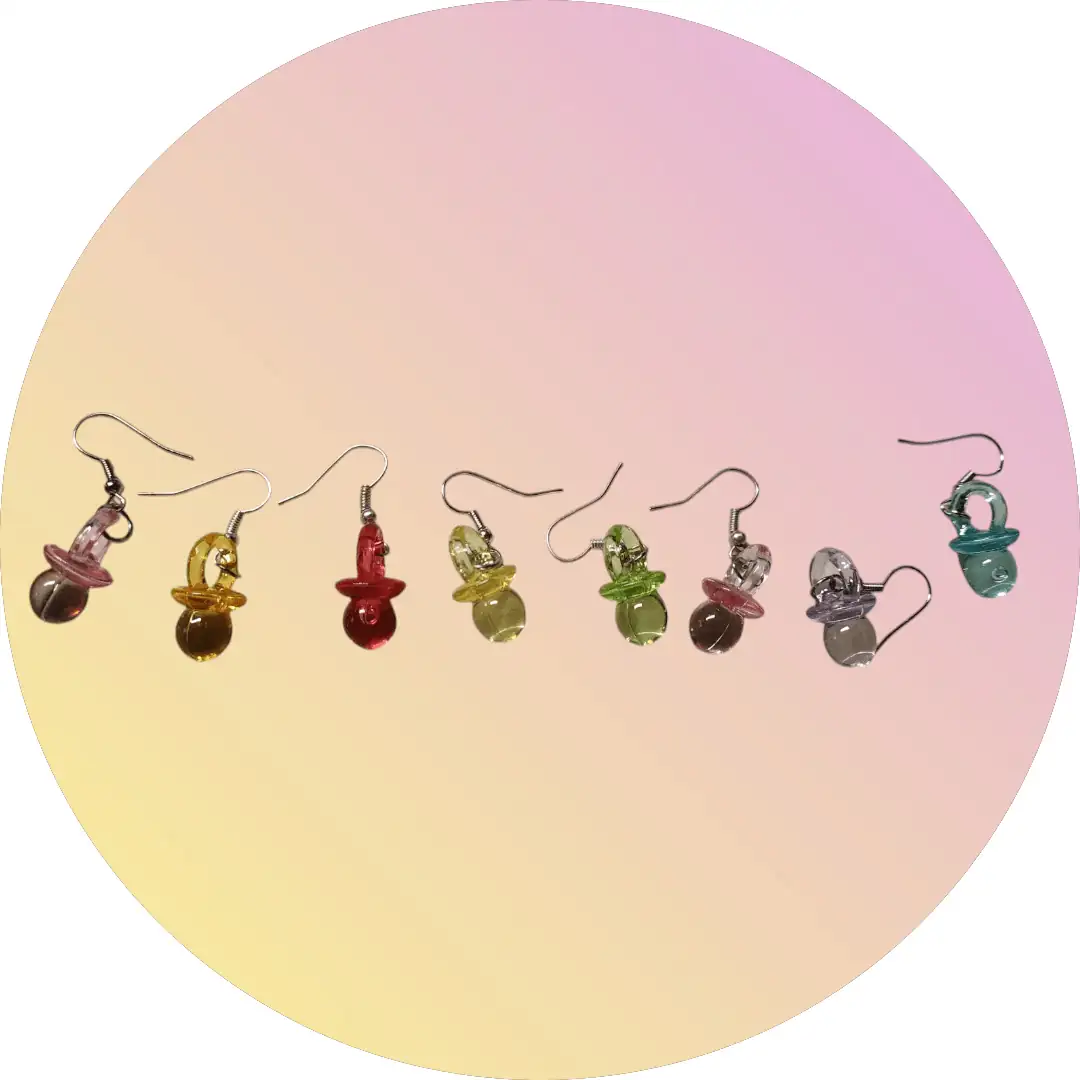Chupetes de la Suerte Retro - Aros y Dijes Noventeros