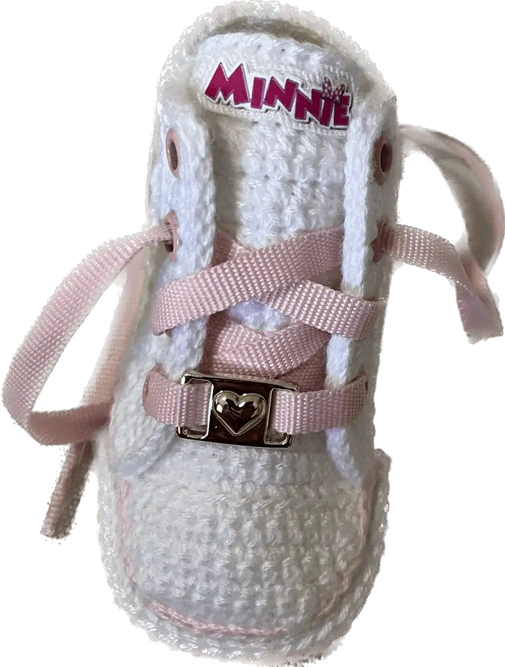 Patucos para bebé tejidos a crochet o ganchillo. Deportivas de caña alta personalizadas - Imagen 2