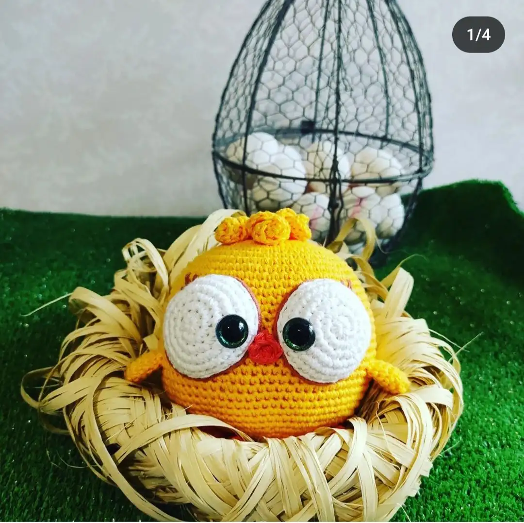 Pollito crochet 