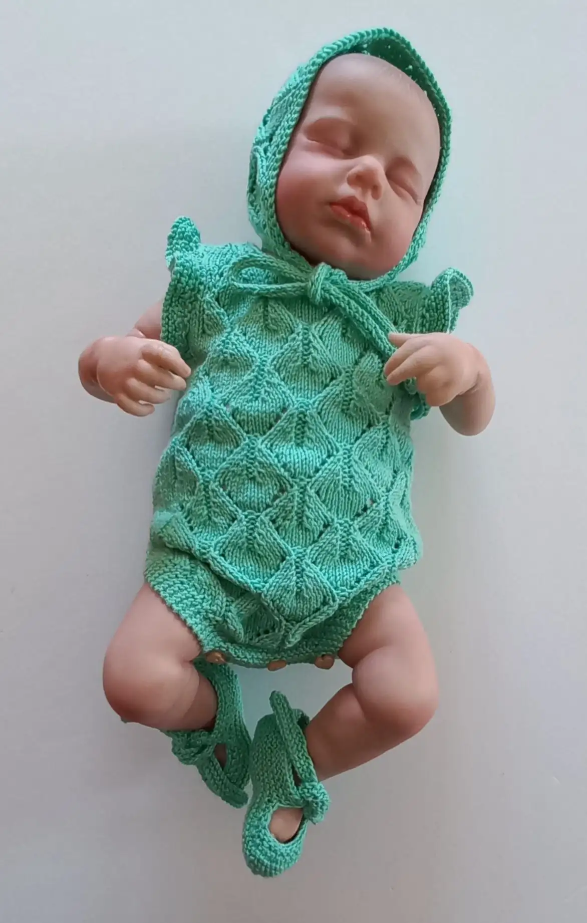 Pelele en un alegre color verde menta - Imagen 2