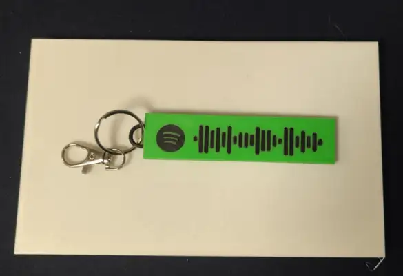 Llavero con código de canción de Spotify, personalizado