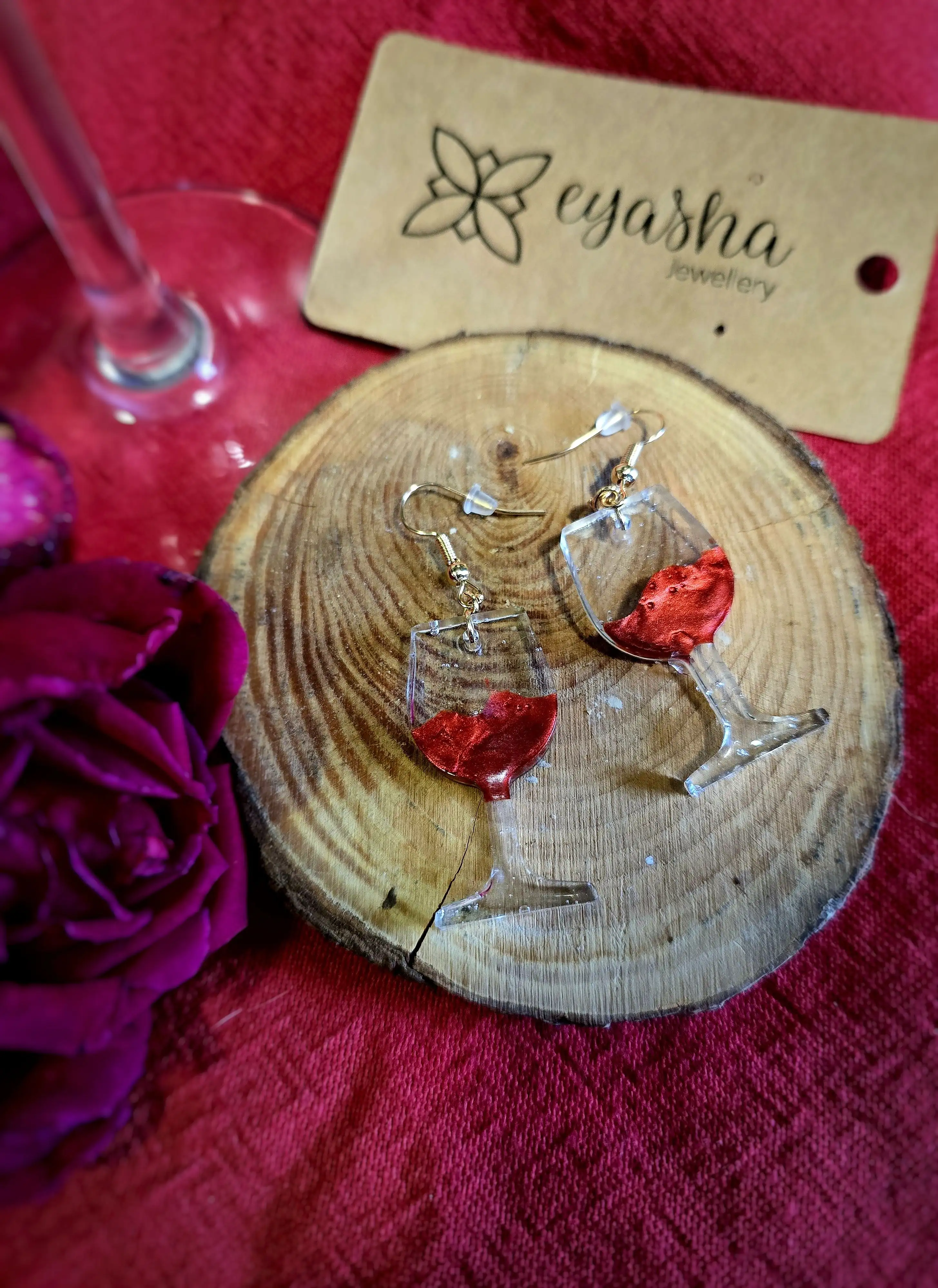 Pendientes de copa de vino - Imagen 2