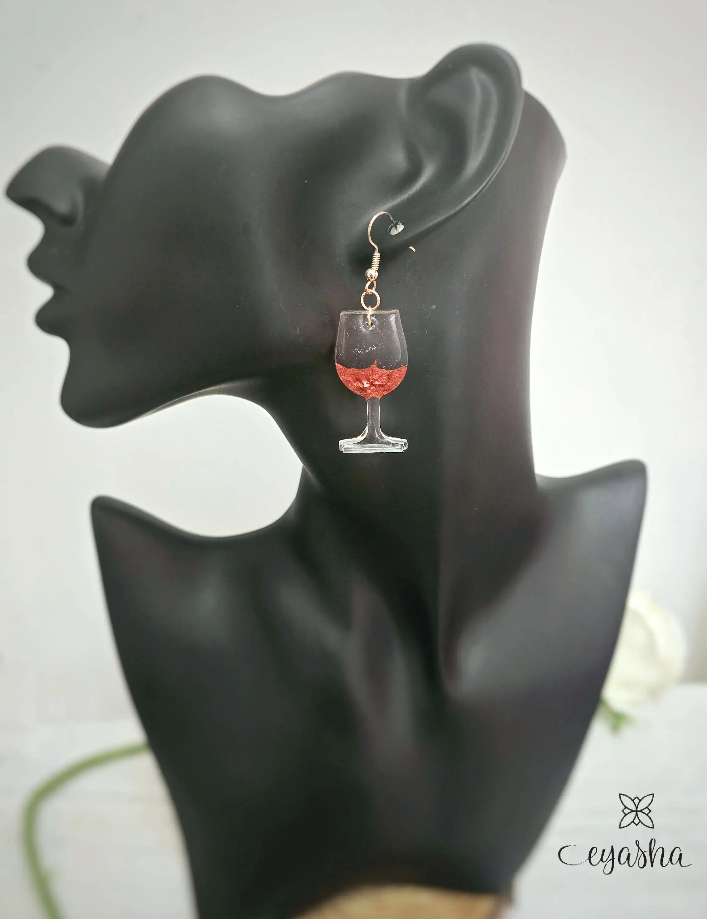 Pendientes de copa de vino