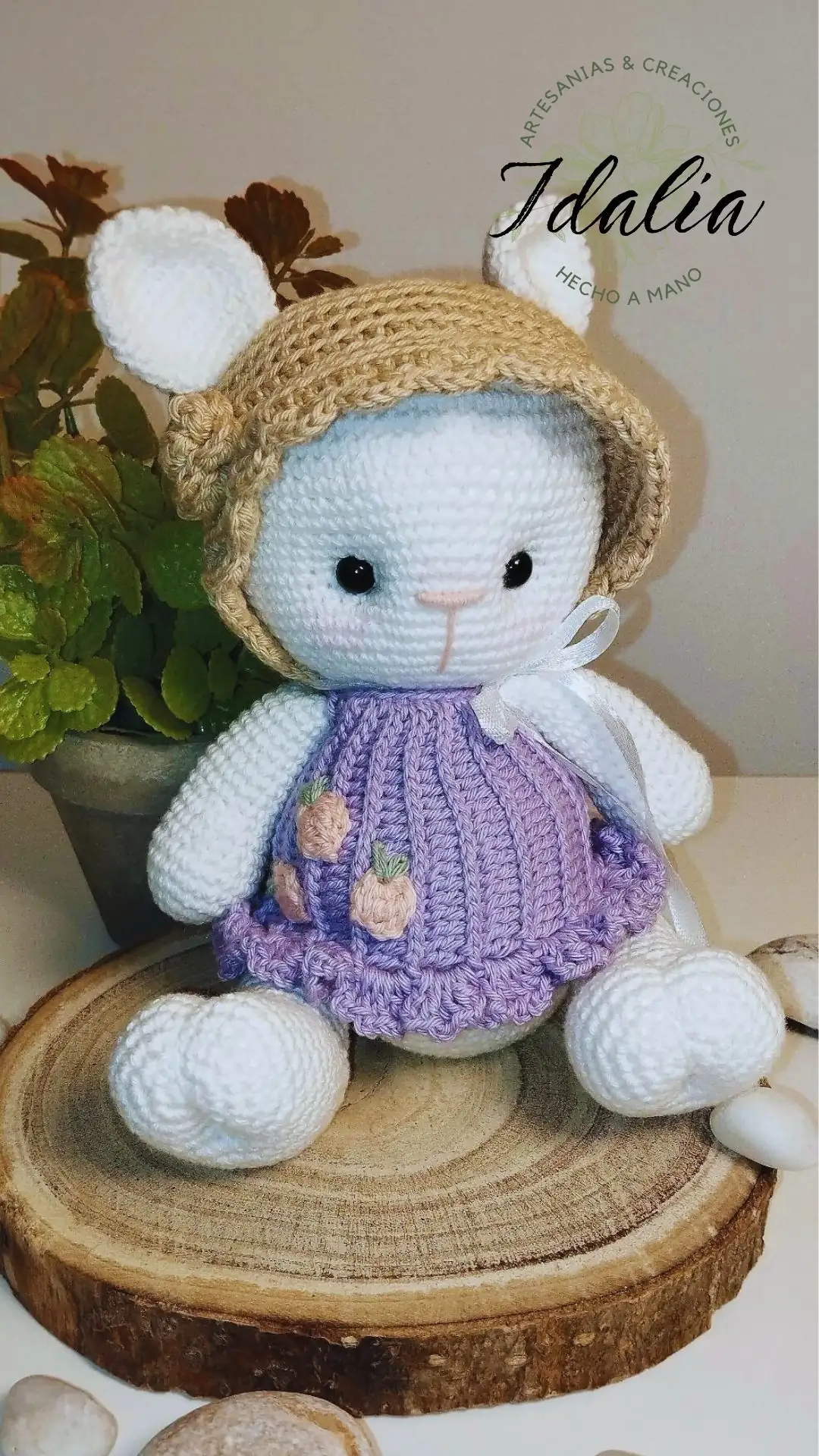 Conejita Pompom amigurumi