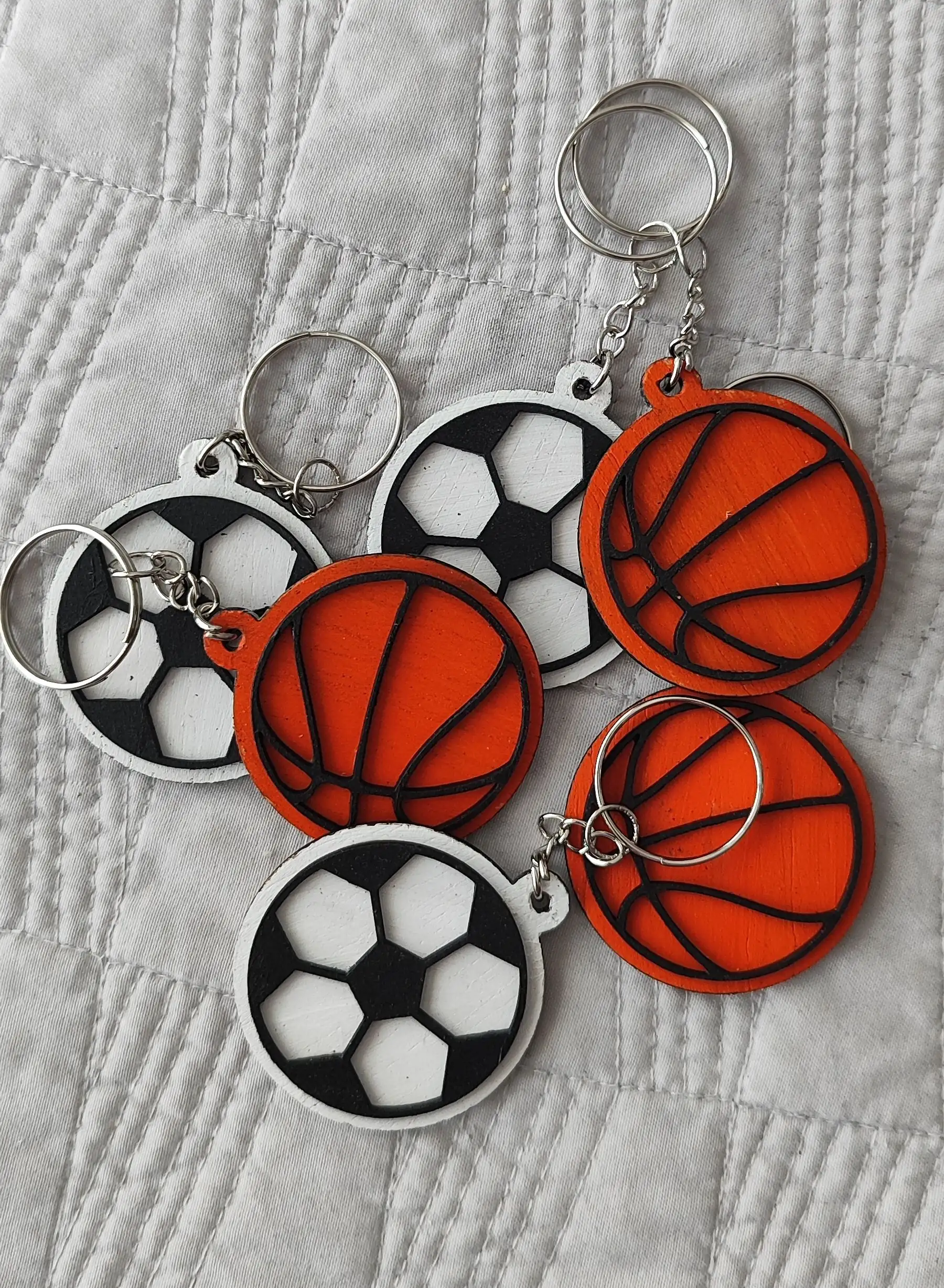 Llaveros fútbol / baloncesto