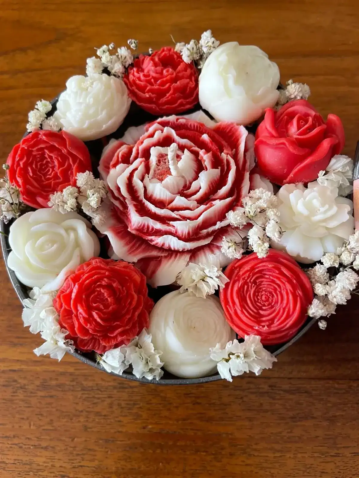 Caja regalo con velas artesanales 