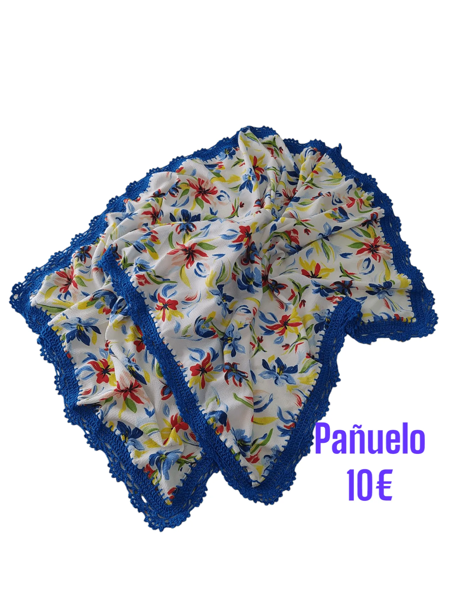 Pañuelo con puntillas a crochet - Imagen 2