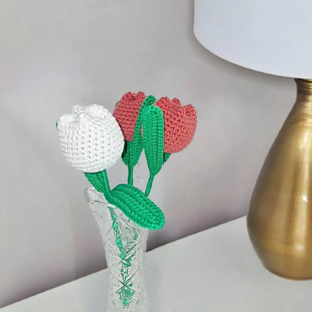 Ramitos de tulipanes de crochet - Imagen 4