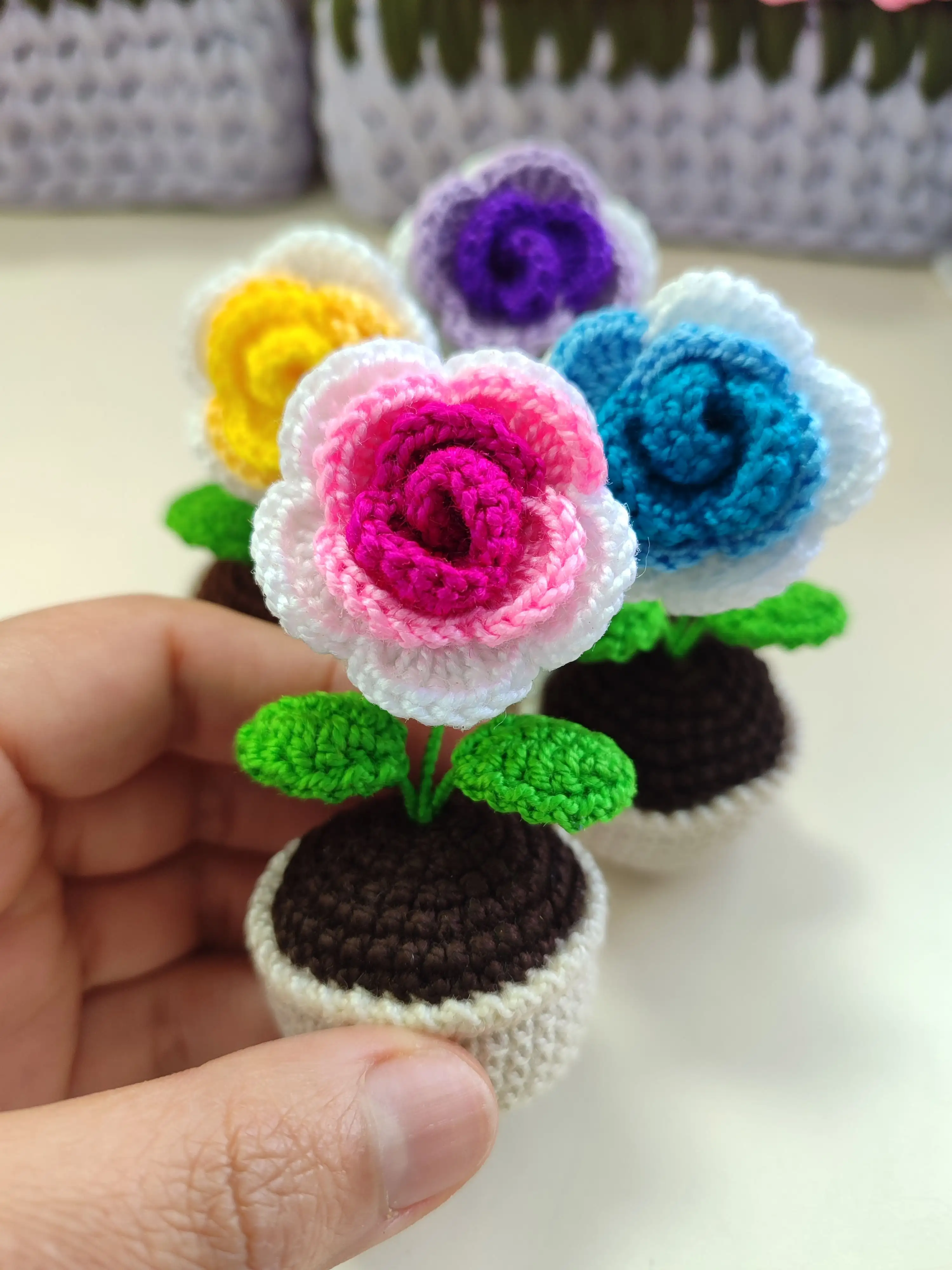 Mini Maceta de rosa  - Imagen 2