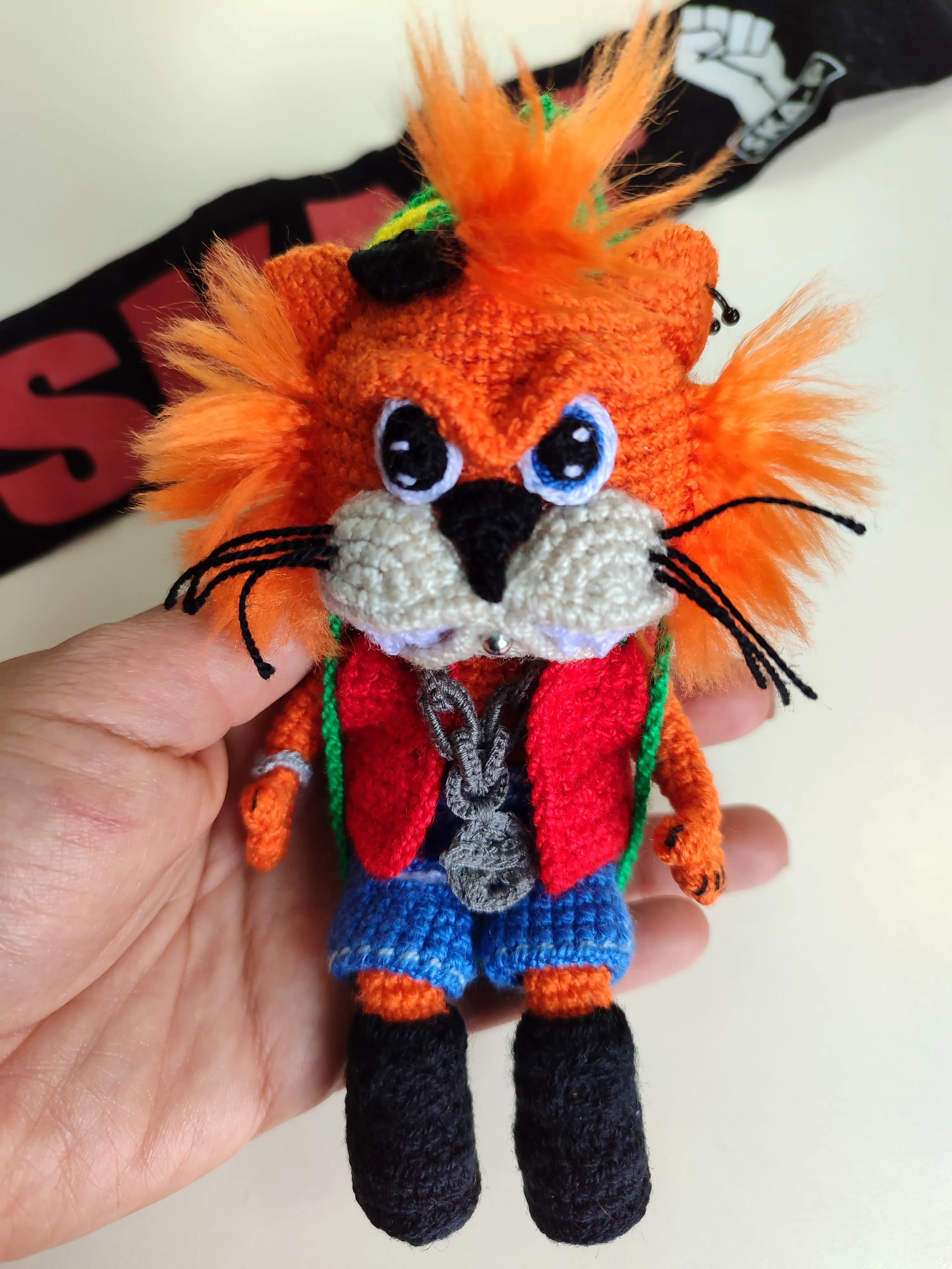 Gato López amigurumi 
