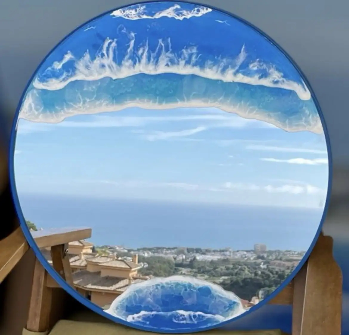 Espejo Mar de resina epoxi - Imagen 2