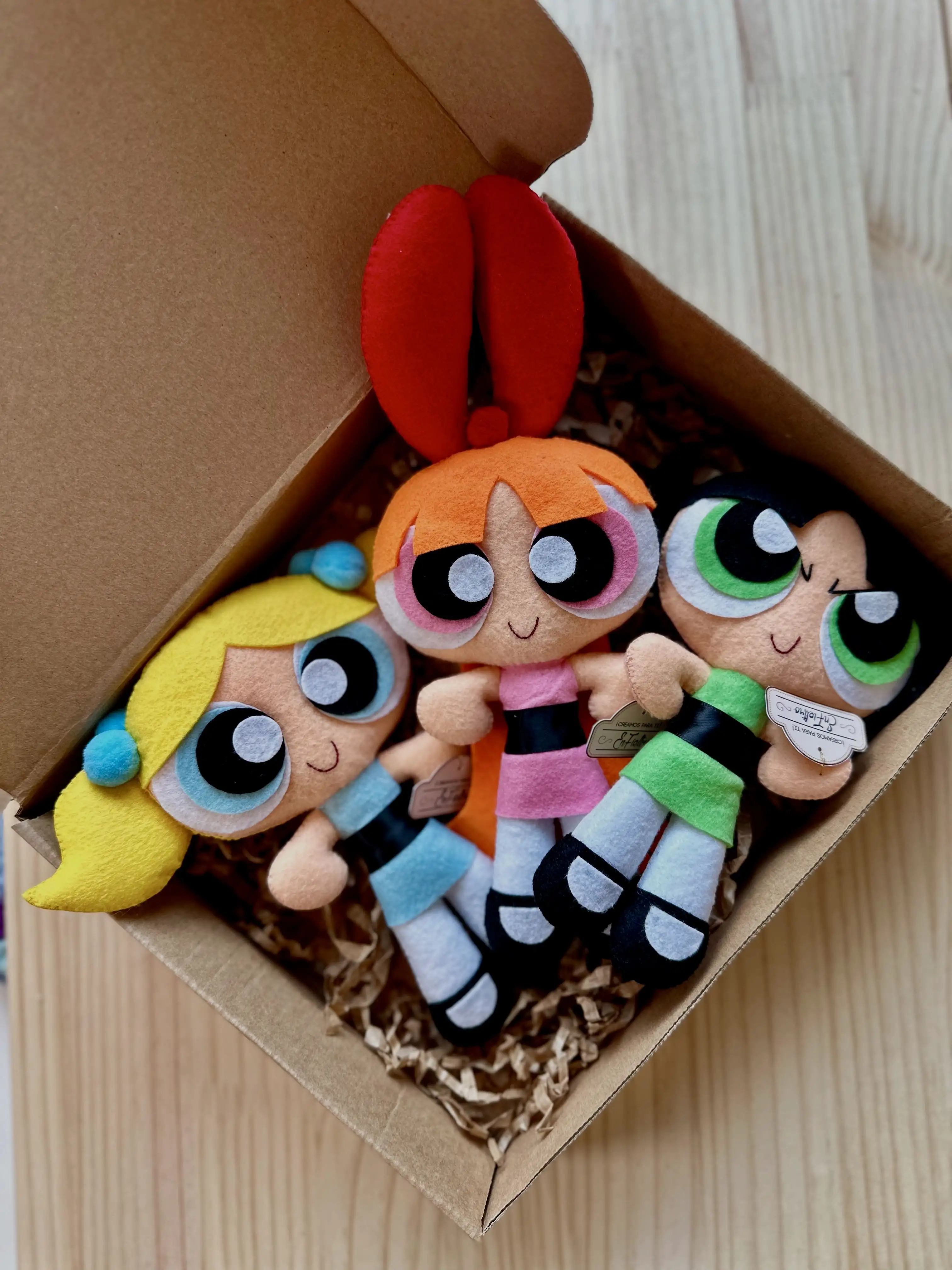 Box Chicas Superpoderosas figuras en fieltro