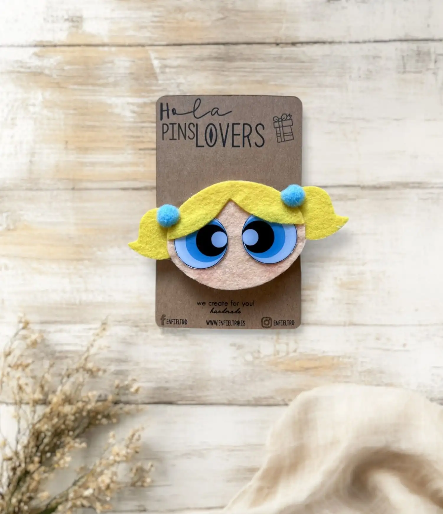 Box Chicas Superpoderosas pins en fieltro - Imagen 4