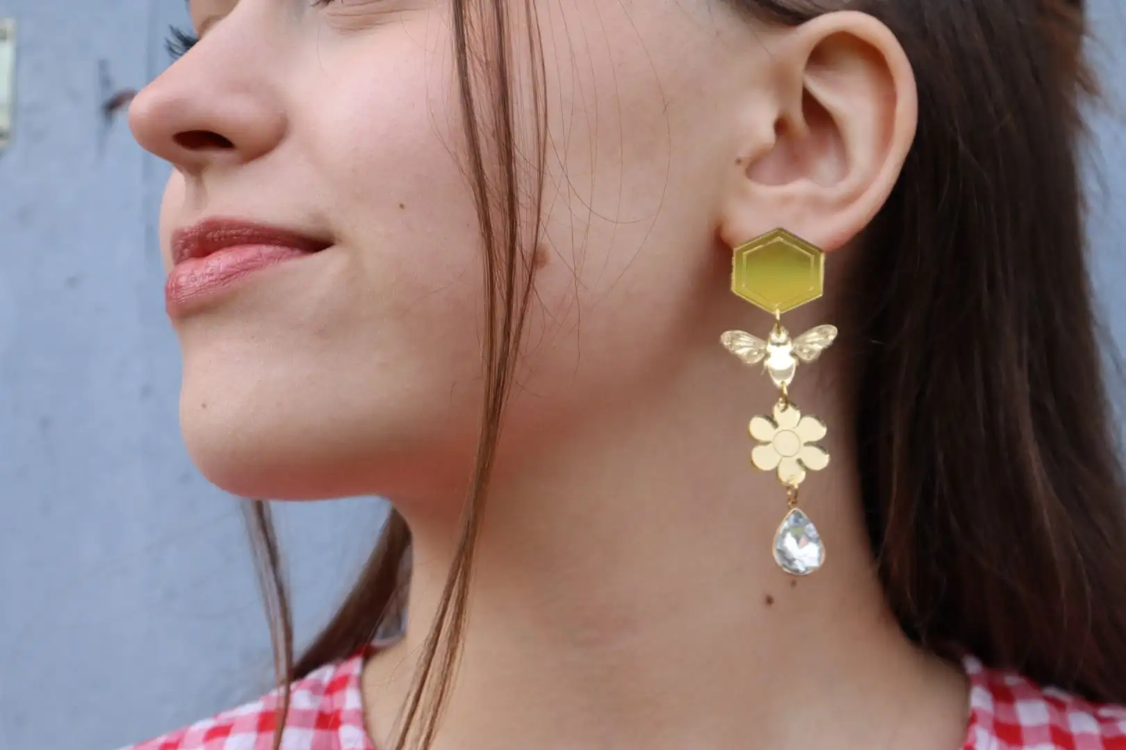 Pendientes abeja