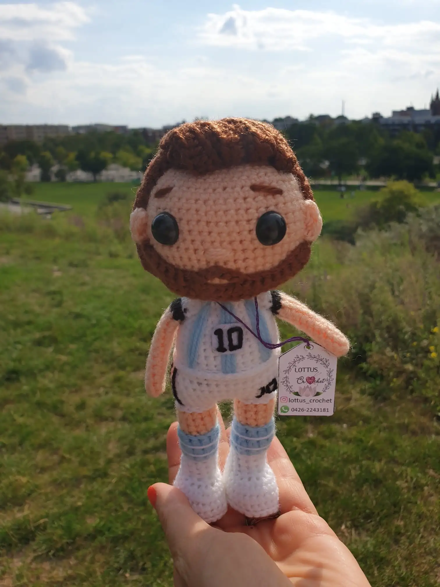 Messi en Amigurumi