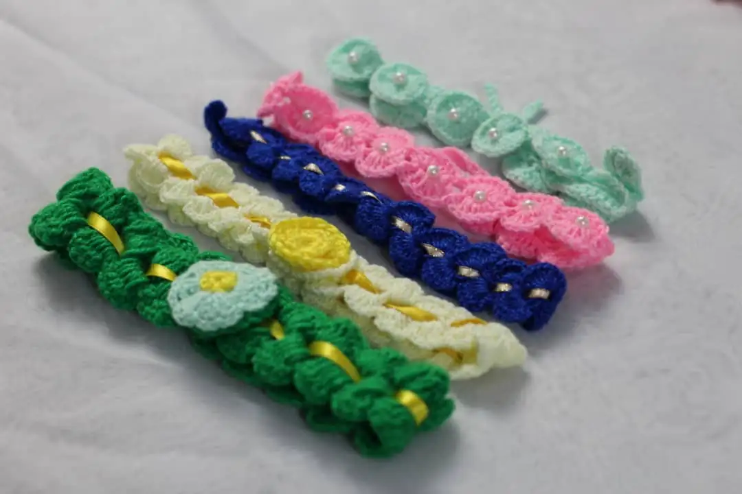 Diademas tejidas a crochet - Imagen 3