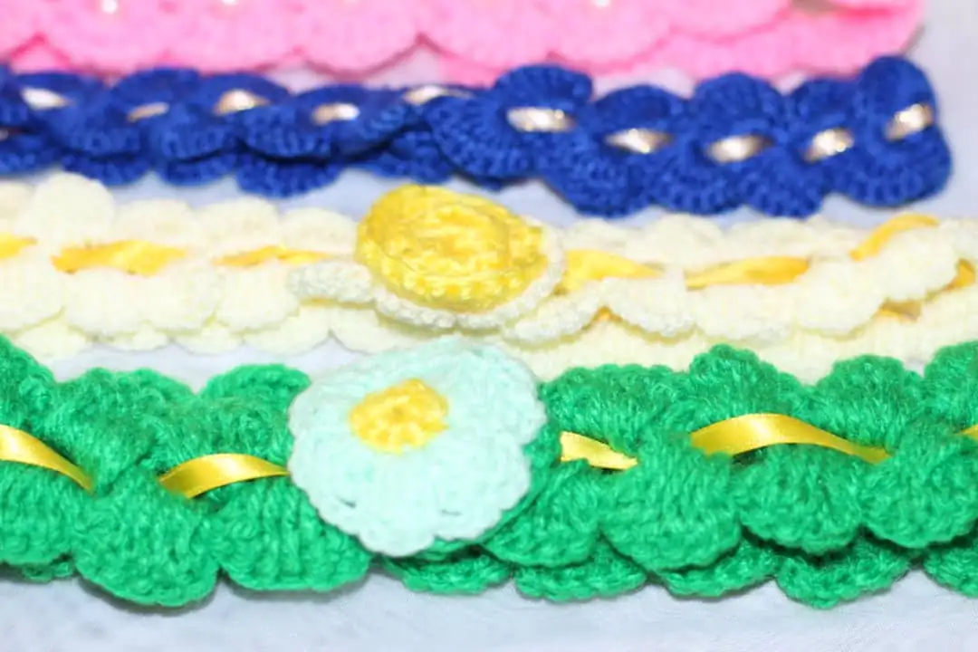 Diademas tejidas a crochet