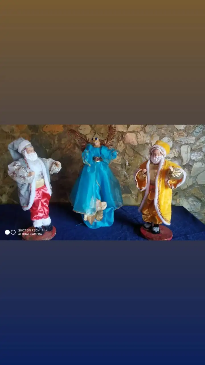 Santas y ángeles de Navidad 
