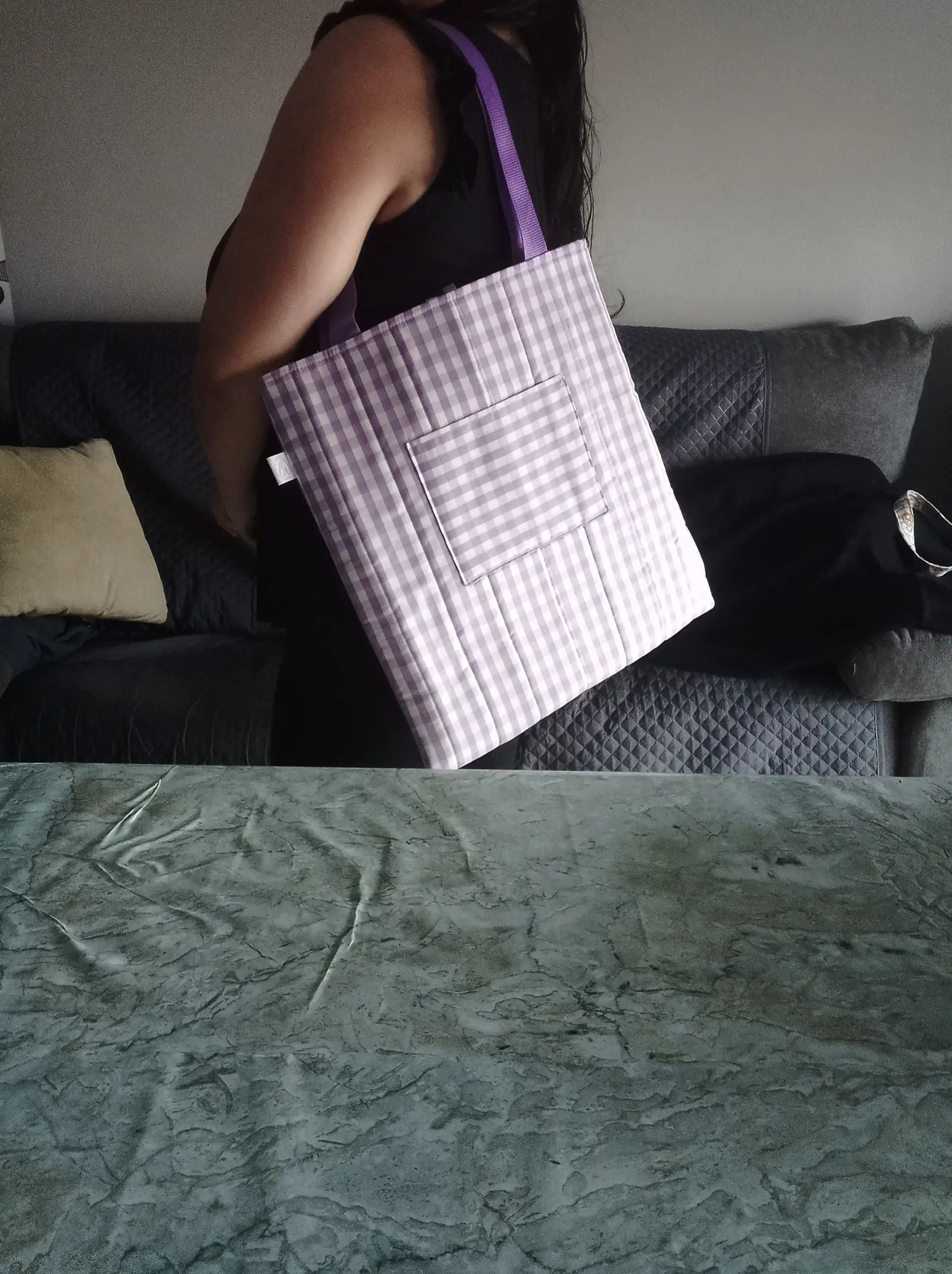 Bolso tote cuadros - Imagen 2