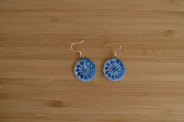 Pendientes degradados azules