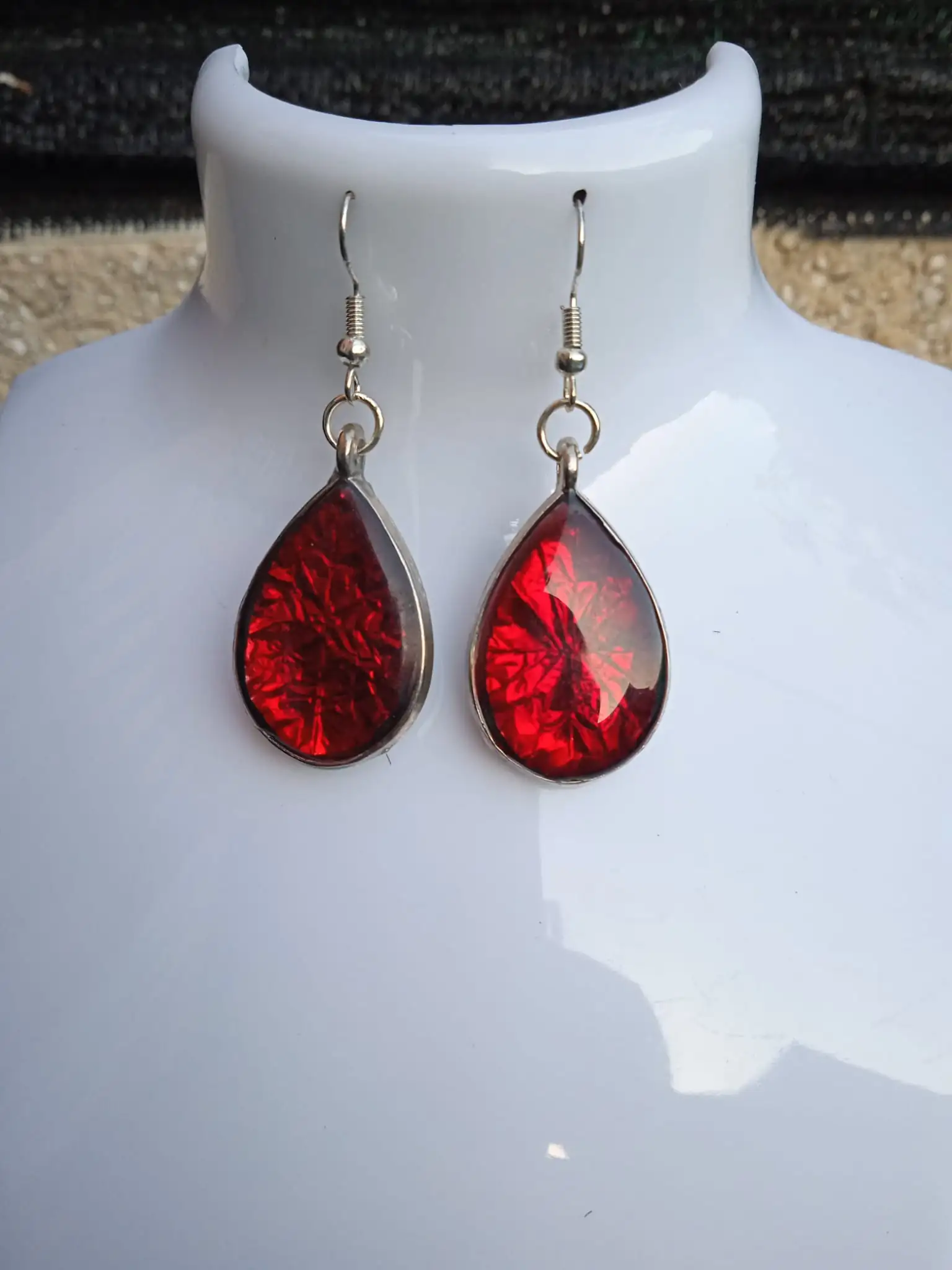 Pendientes Gota Carmesí