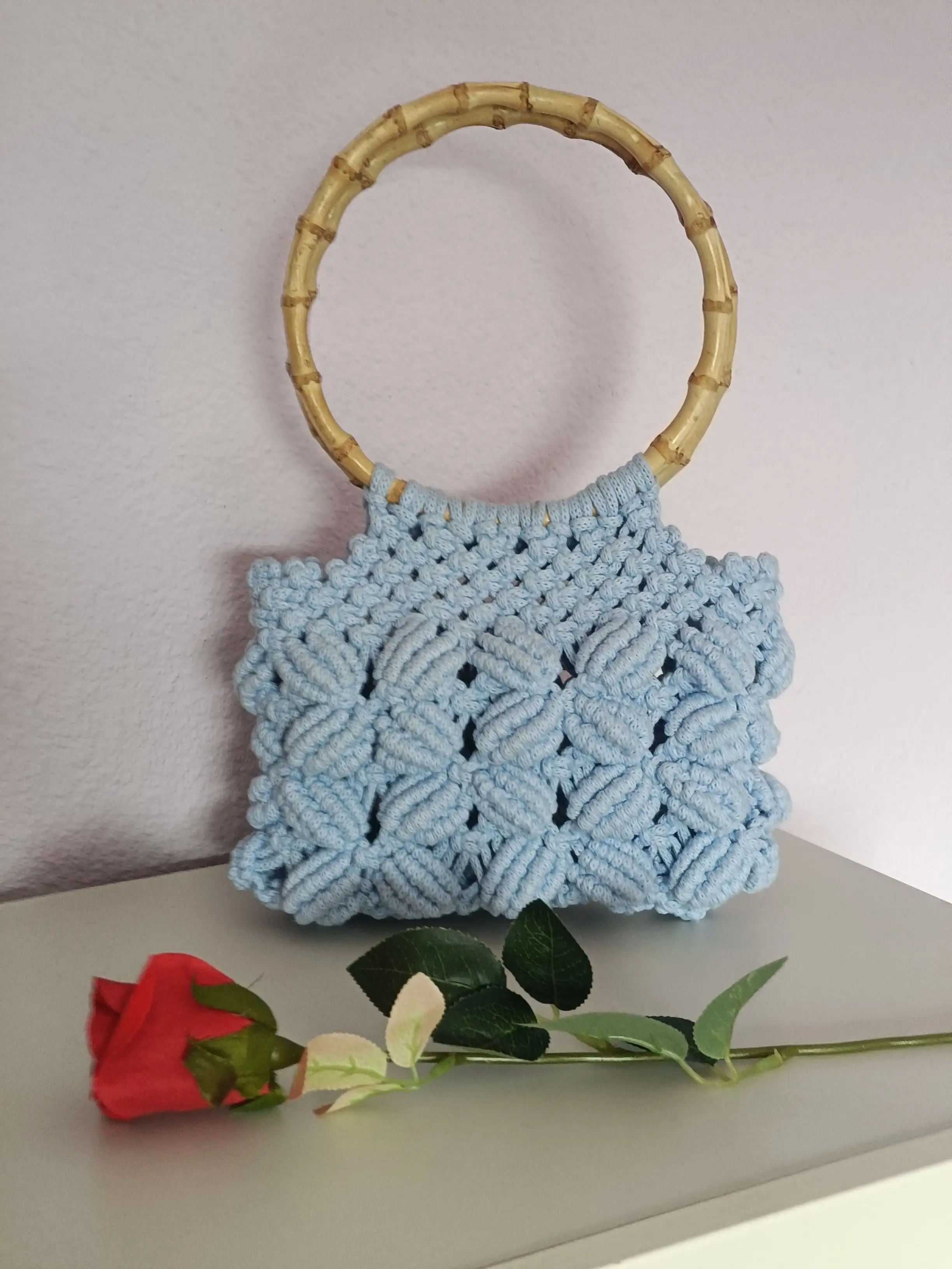 Bolso macramé