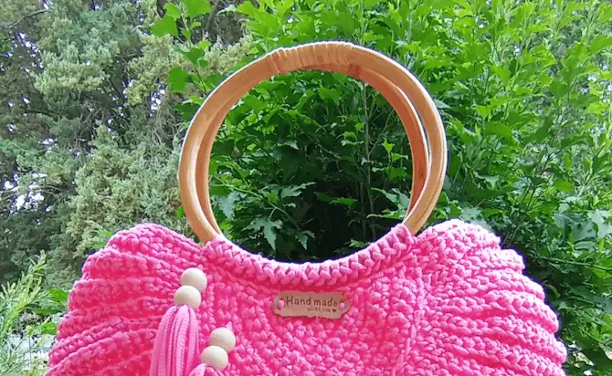 Bolso de mano tejido - Imagen 2