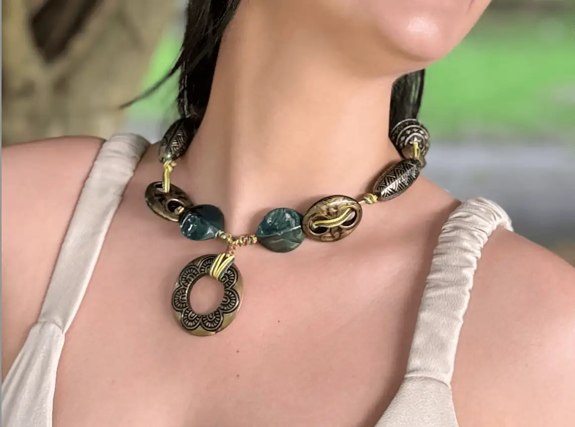 Collar estilo vintage o boho