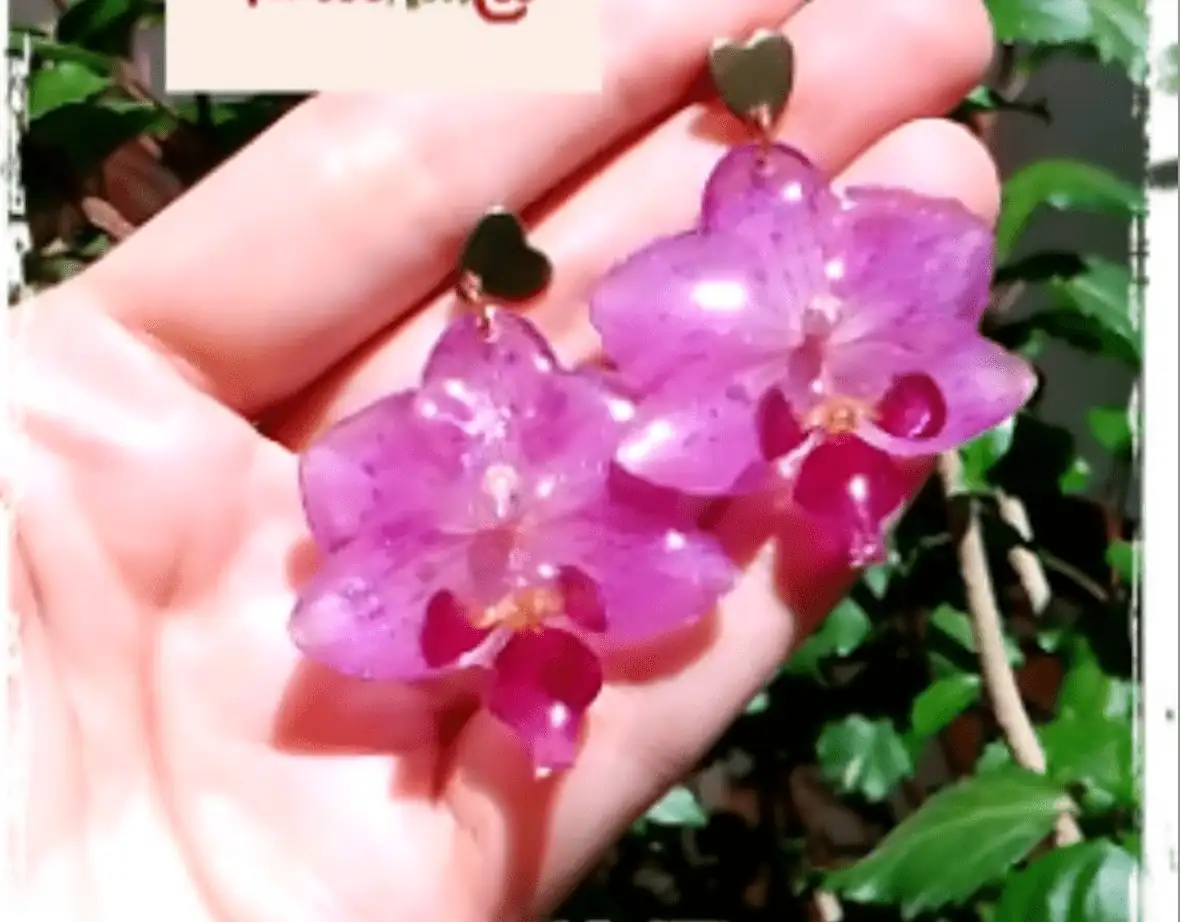 Pendientes Orquídeas Joyería Botánica 