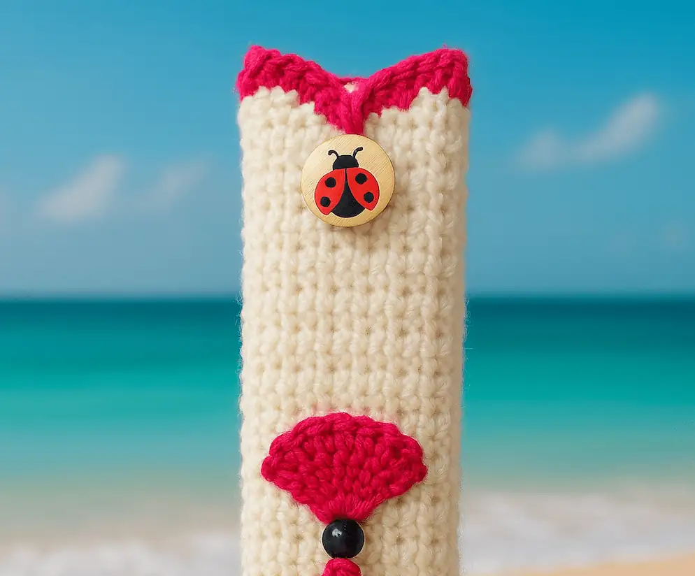 Funda para abanico hecha a crochet – Elige tu color favorito - Imagen 3